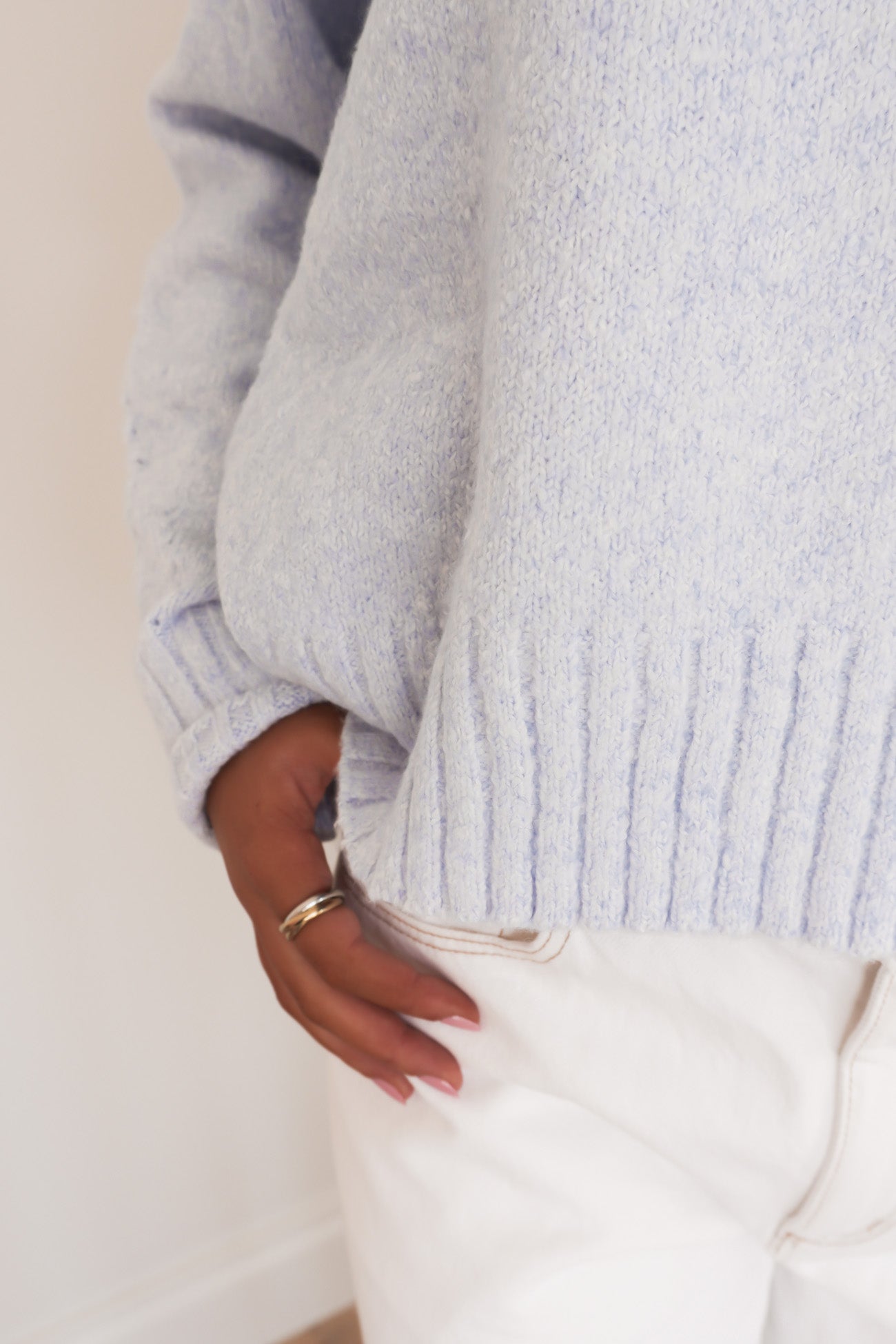 Natalee Knit Jumper Sky Blue
