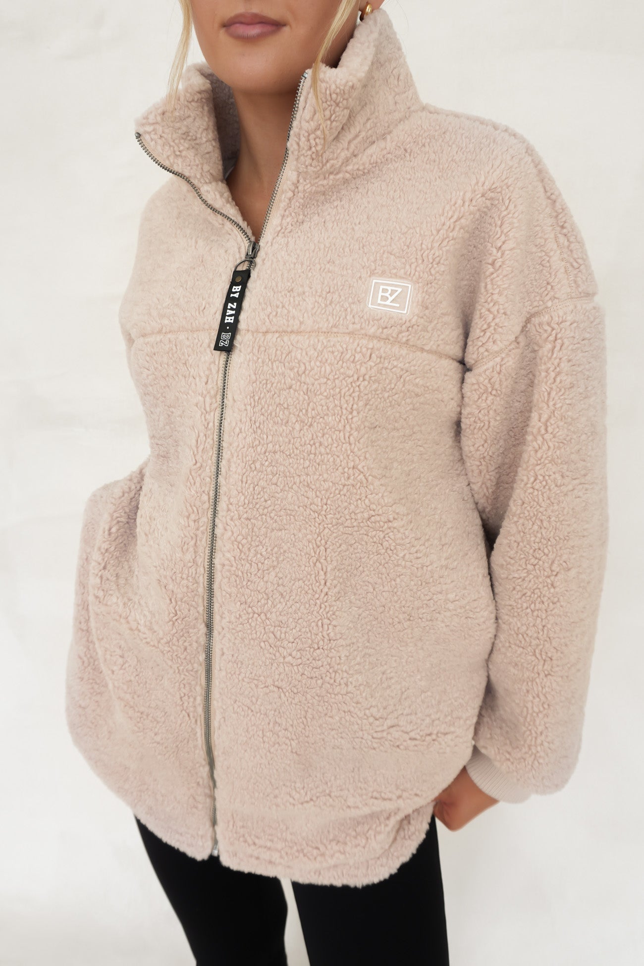 Nate Teddy Jacket Beige