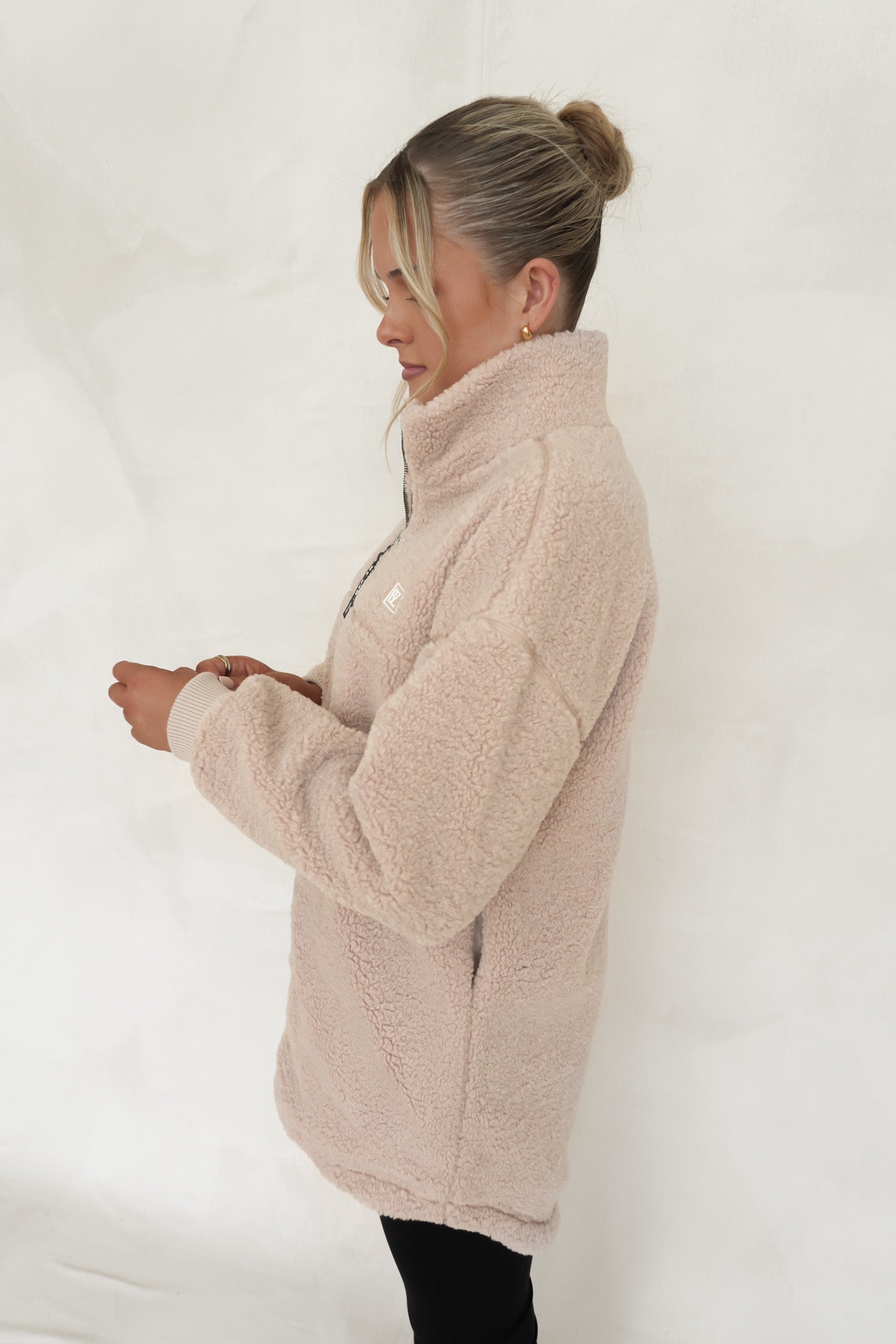 Nate Teddy Jacket Beige