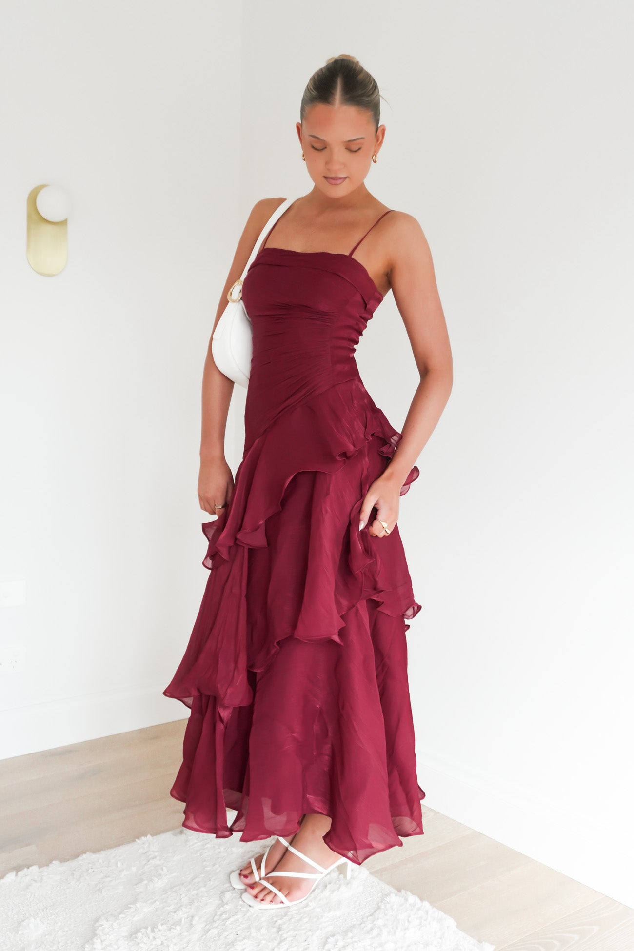 Nesta Midi Dress Wine