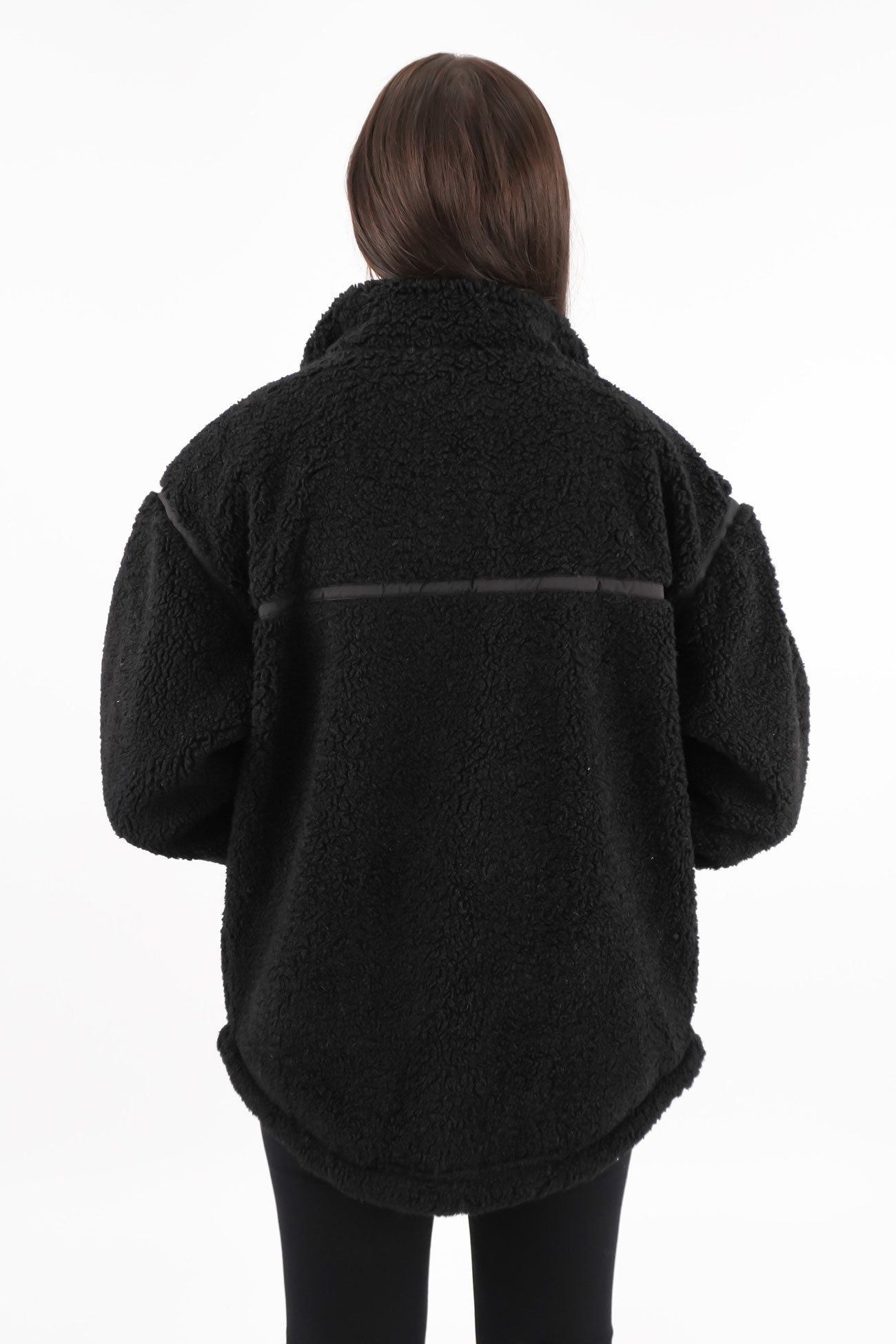 Newport Zip Thru Teddy Black