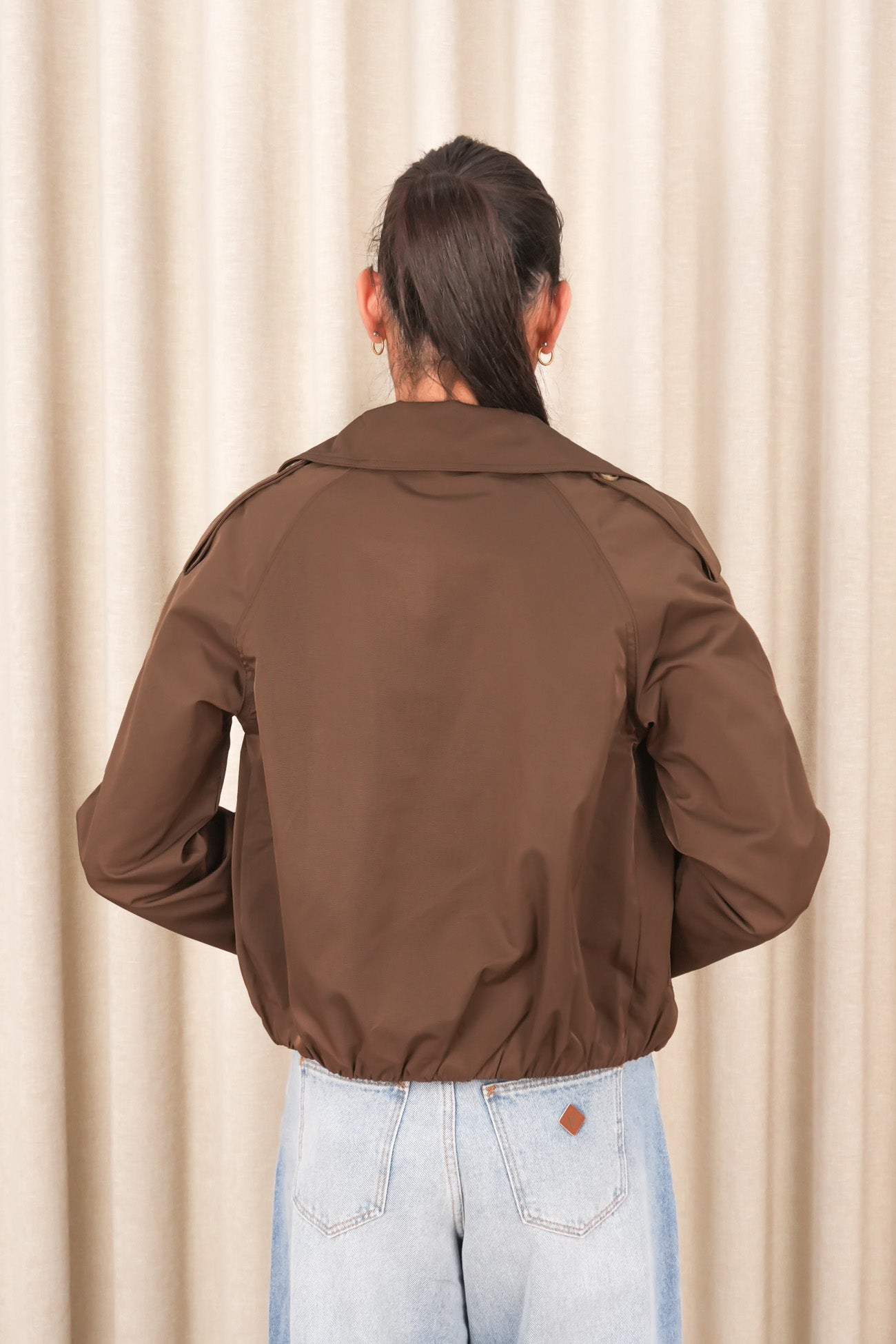 Niamh Funnel Jacket Chocolate
