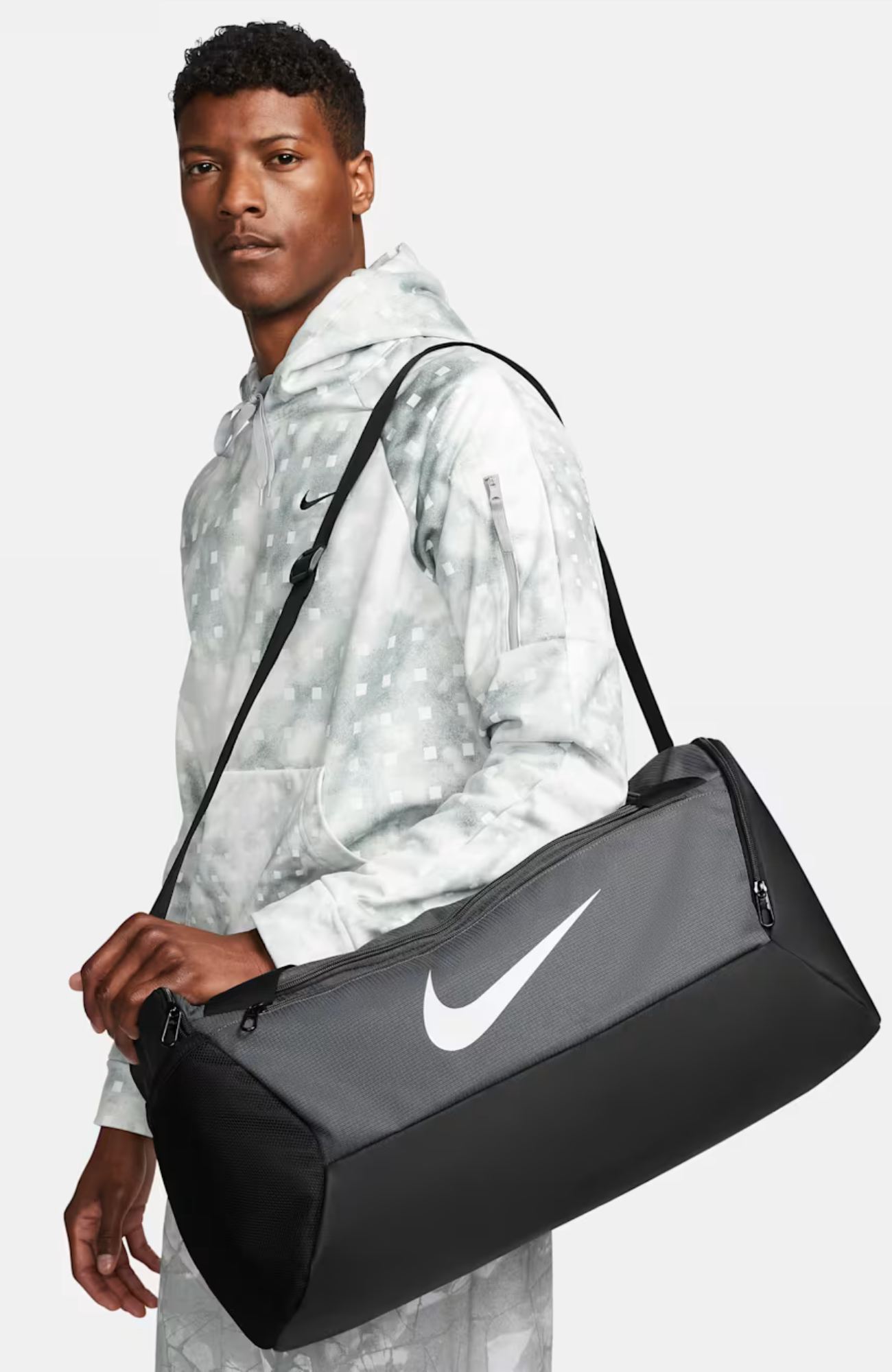 Nike Brasilia Training Duffel Bag 41L Iron Grey Black