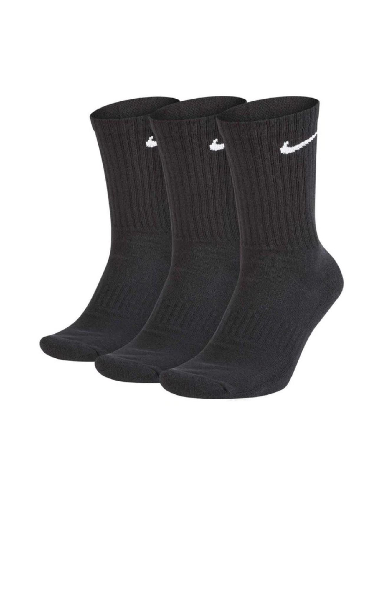 Nike Everyday Cushioned Crew Sock 3 Pairs Black