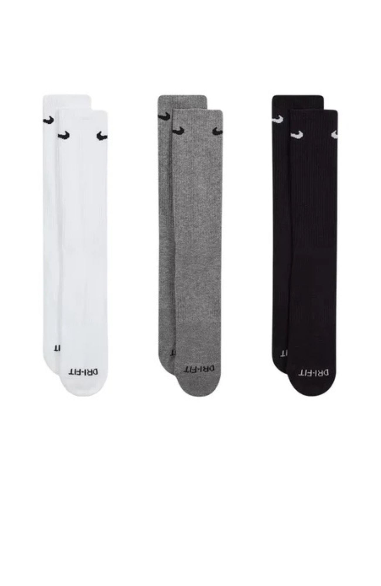 Nike Everyday Plus Cushioned Training Crew Socks 3PK Multi-Colour