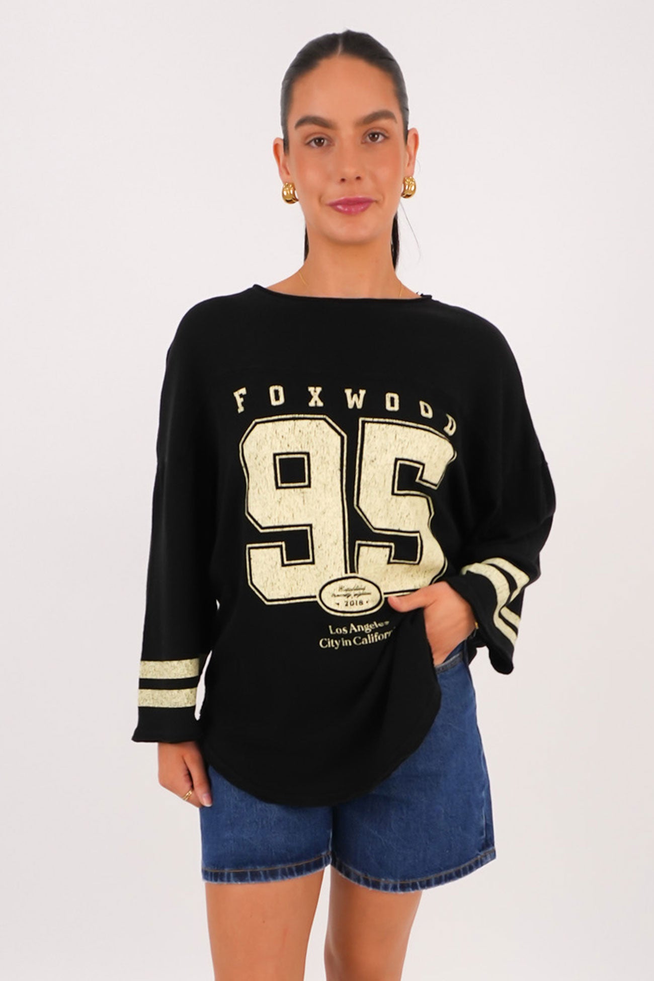 Ninety Five Long Sleeve Tee Washed Black