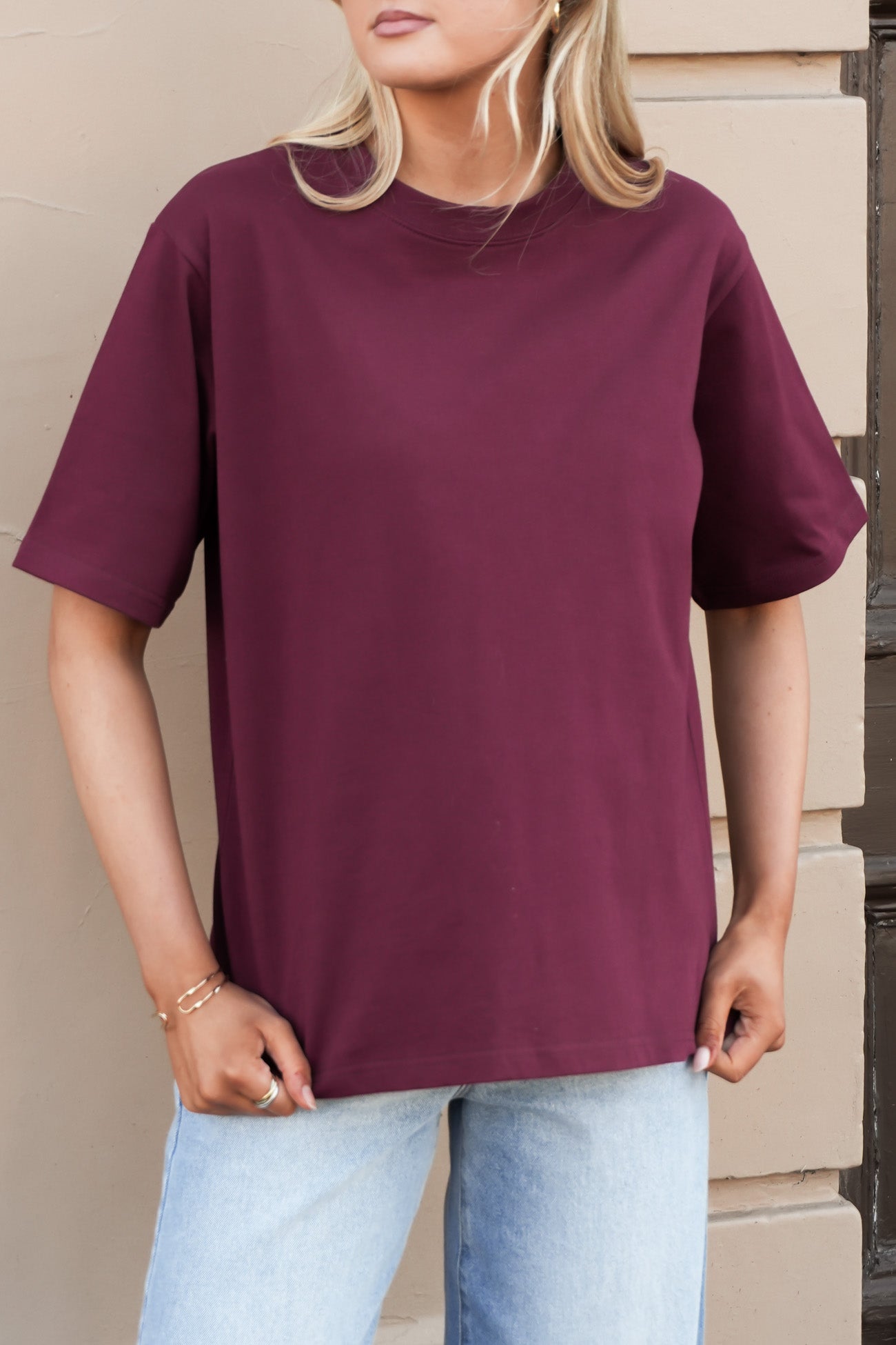 Noah Oversized Tee Cherry