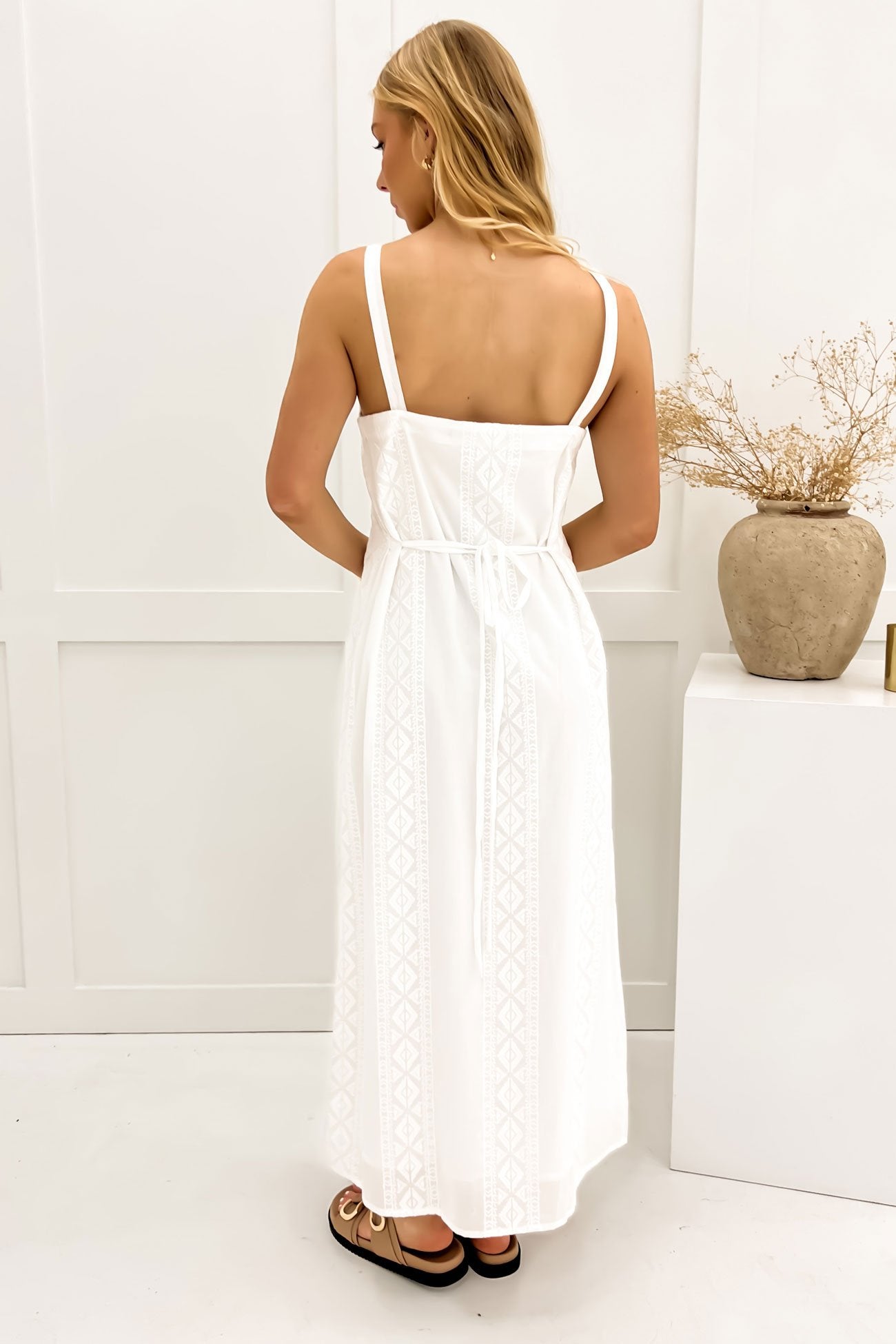 Nova Maxi Dress White