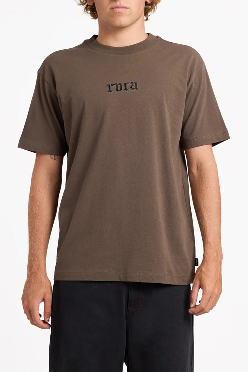 Old RVCA Short Sleeve Tee Chocolate