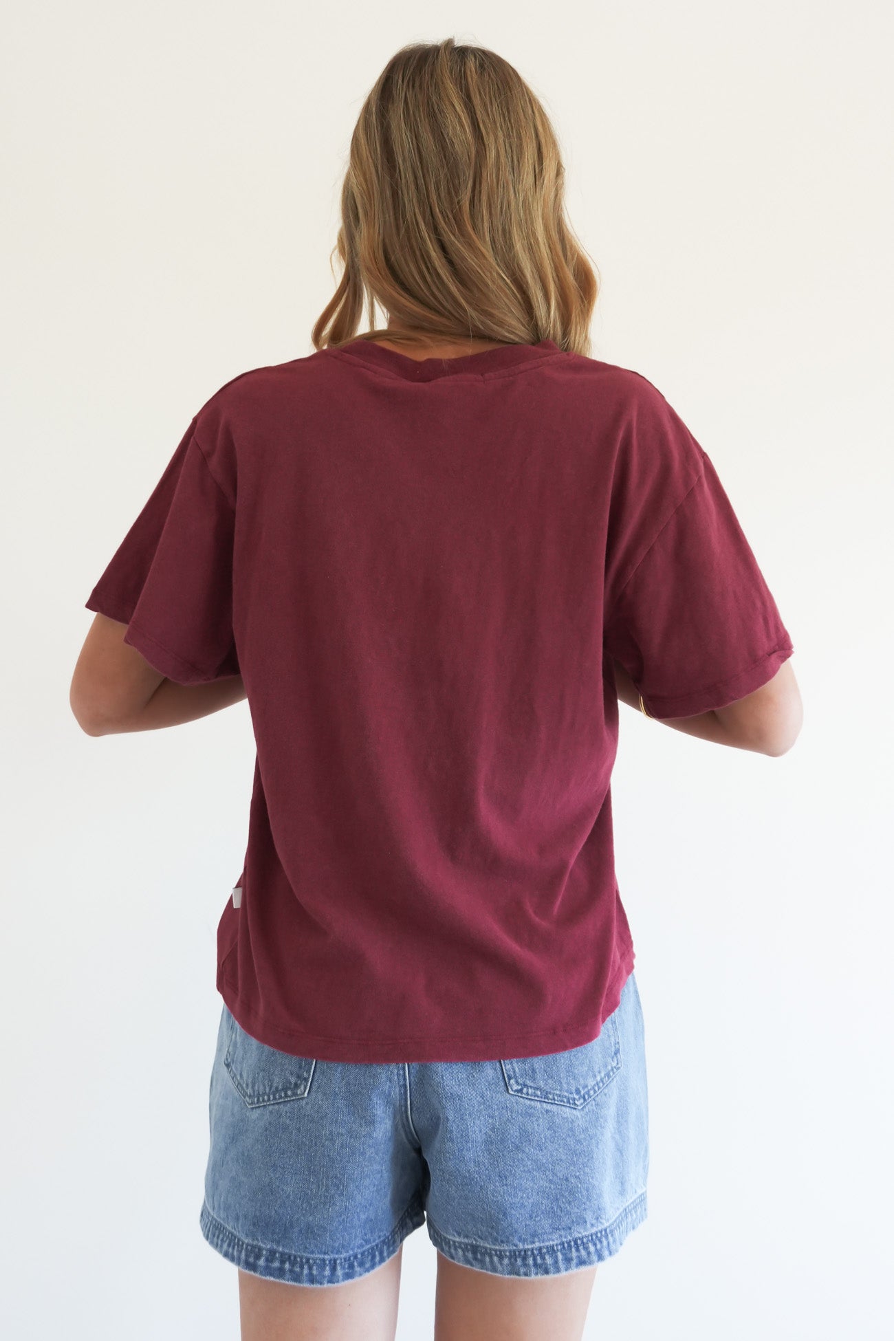 Old West Era Box Tee Wine