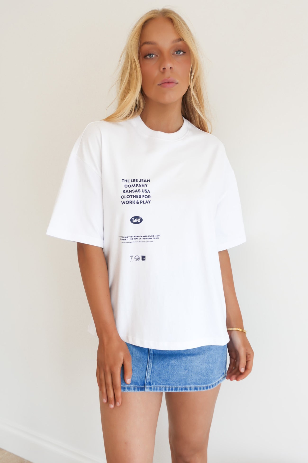 Orchid Boxy Tee Optic White