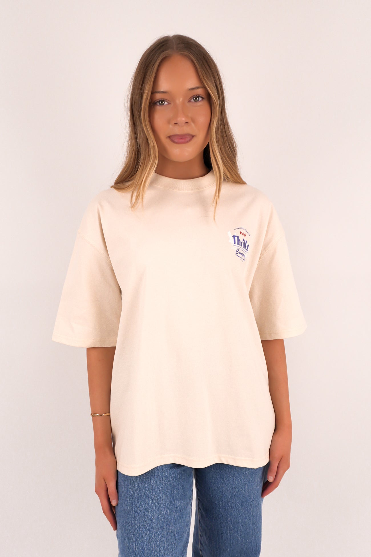 Original Strength Oversized Tee Heritage White