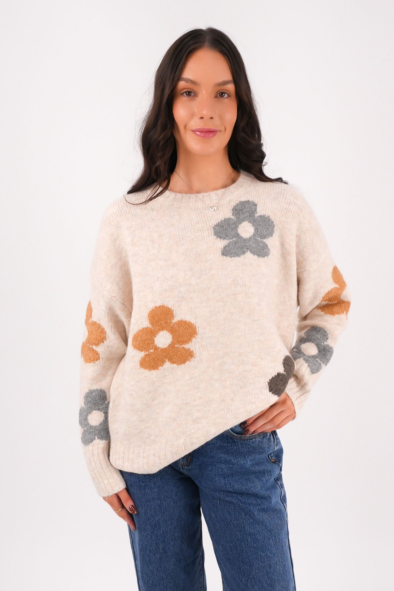 Paris Knit Jumper Latte