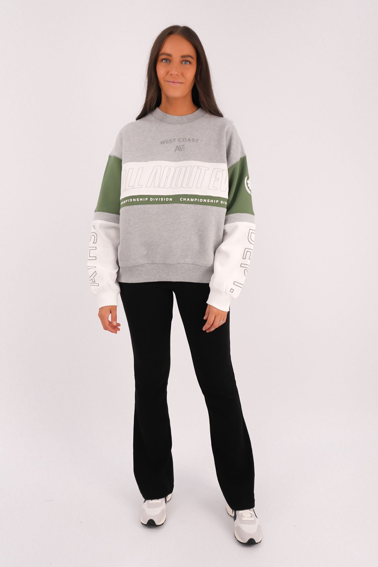 Performance Slouch Crew Grey Marle