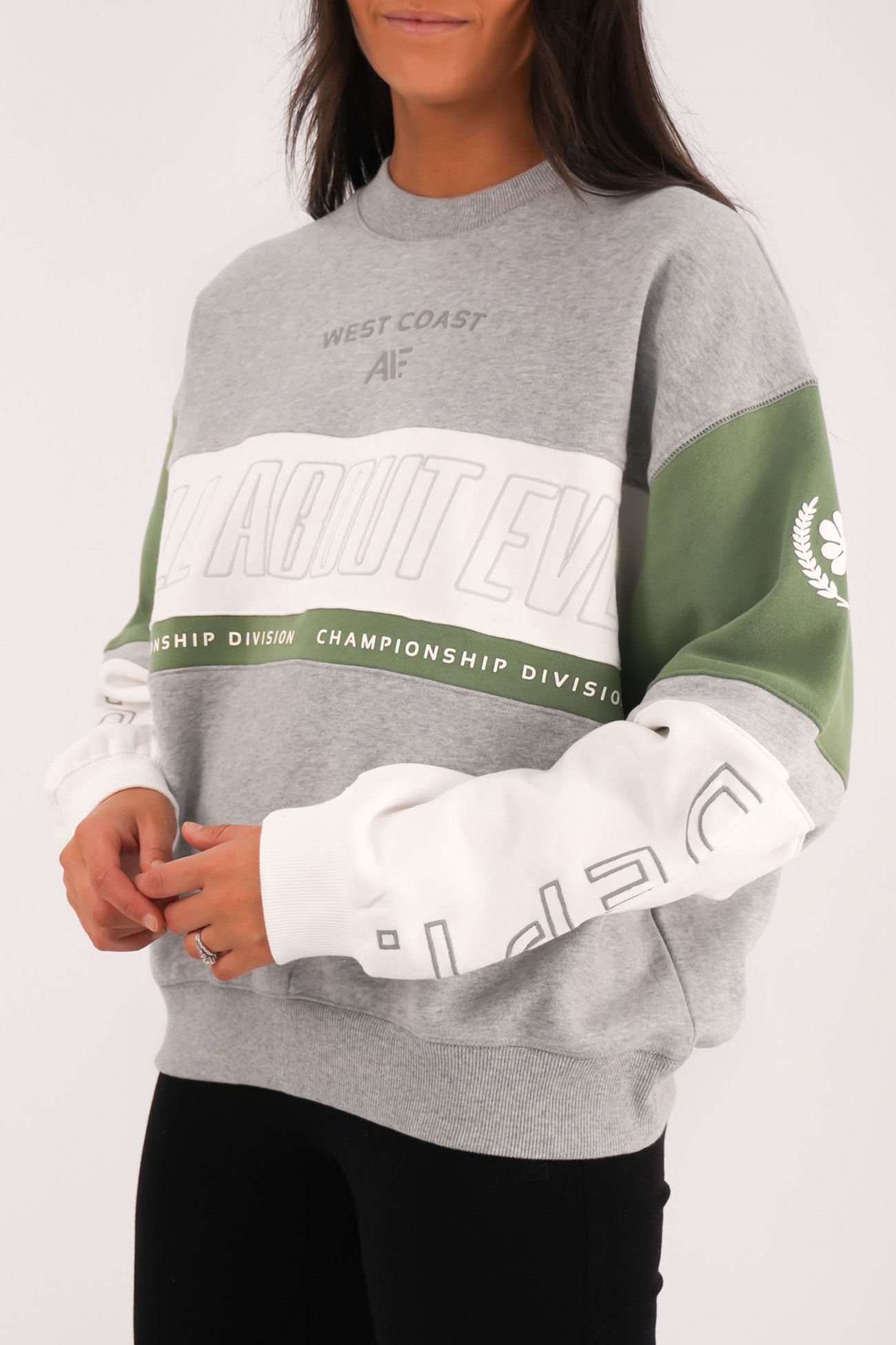 Performance Slouch Crew Grey Marle