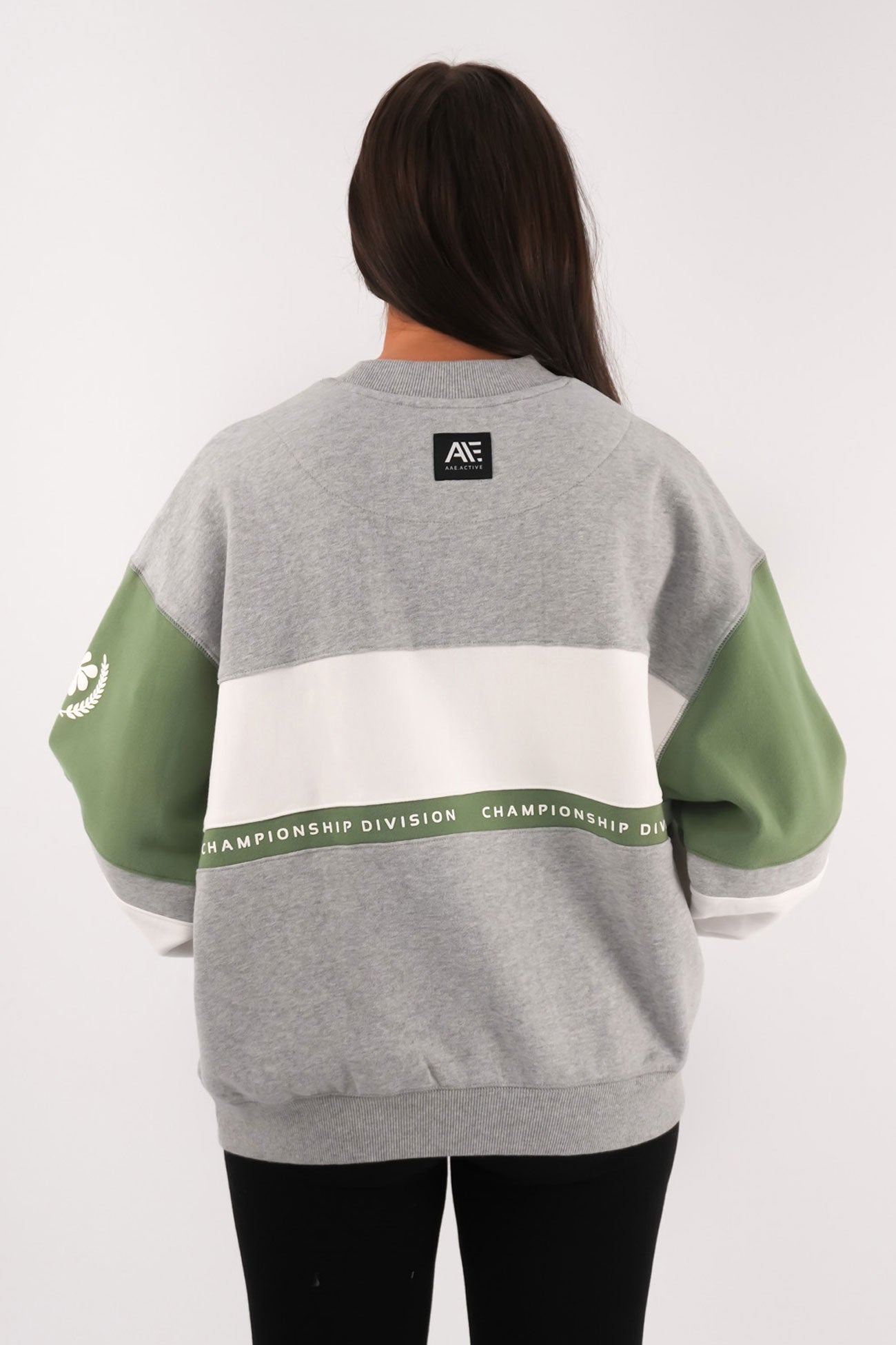 Performance Slouch Crew Grey Marle