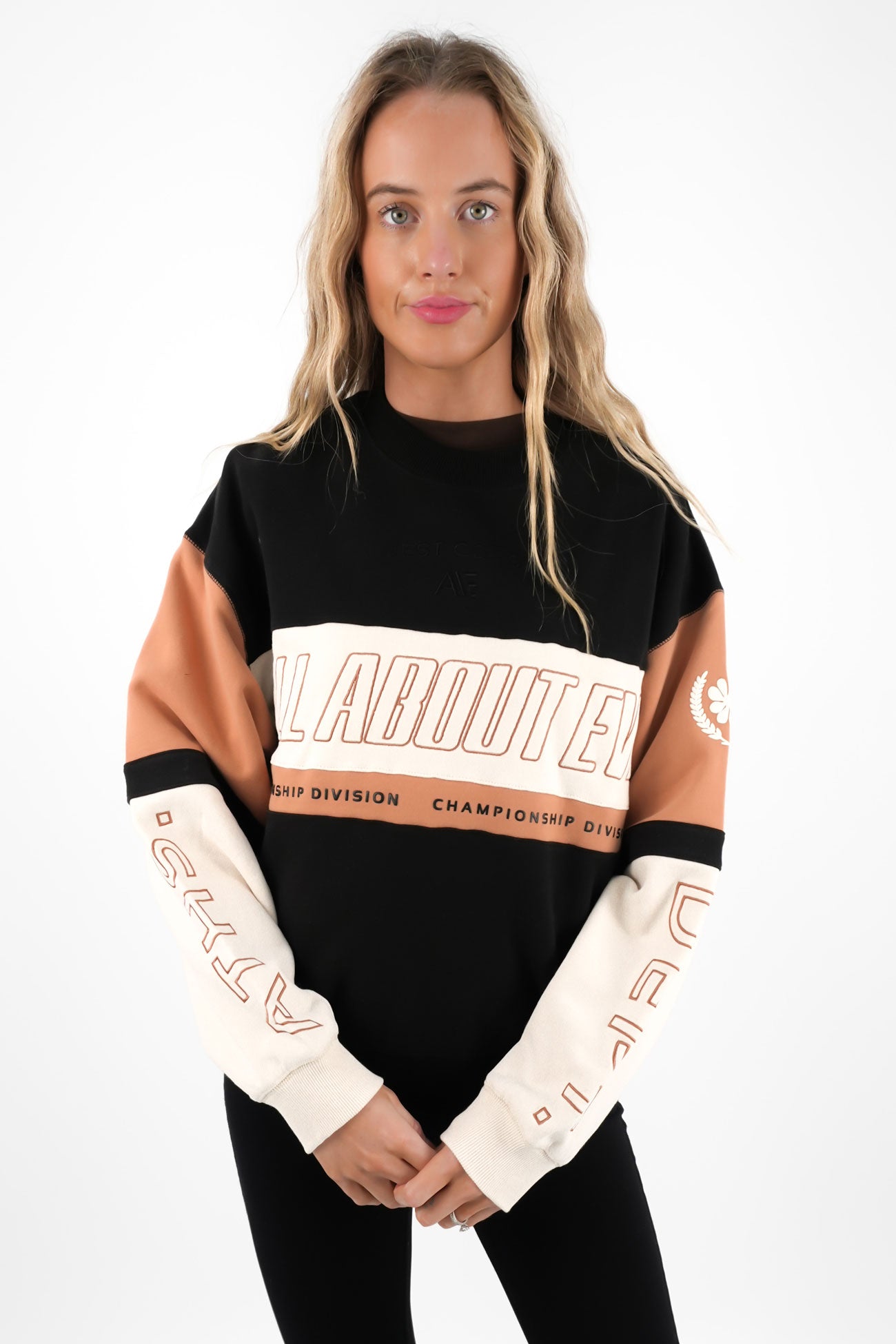 Performance Slouch Panel Crew Black