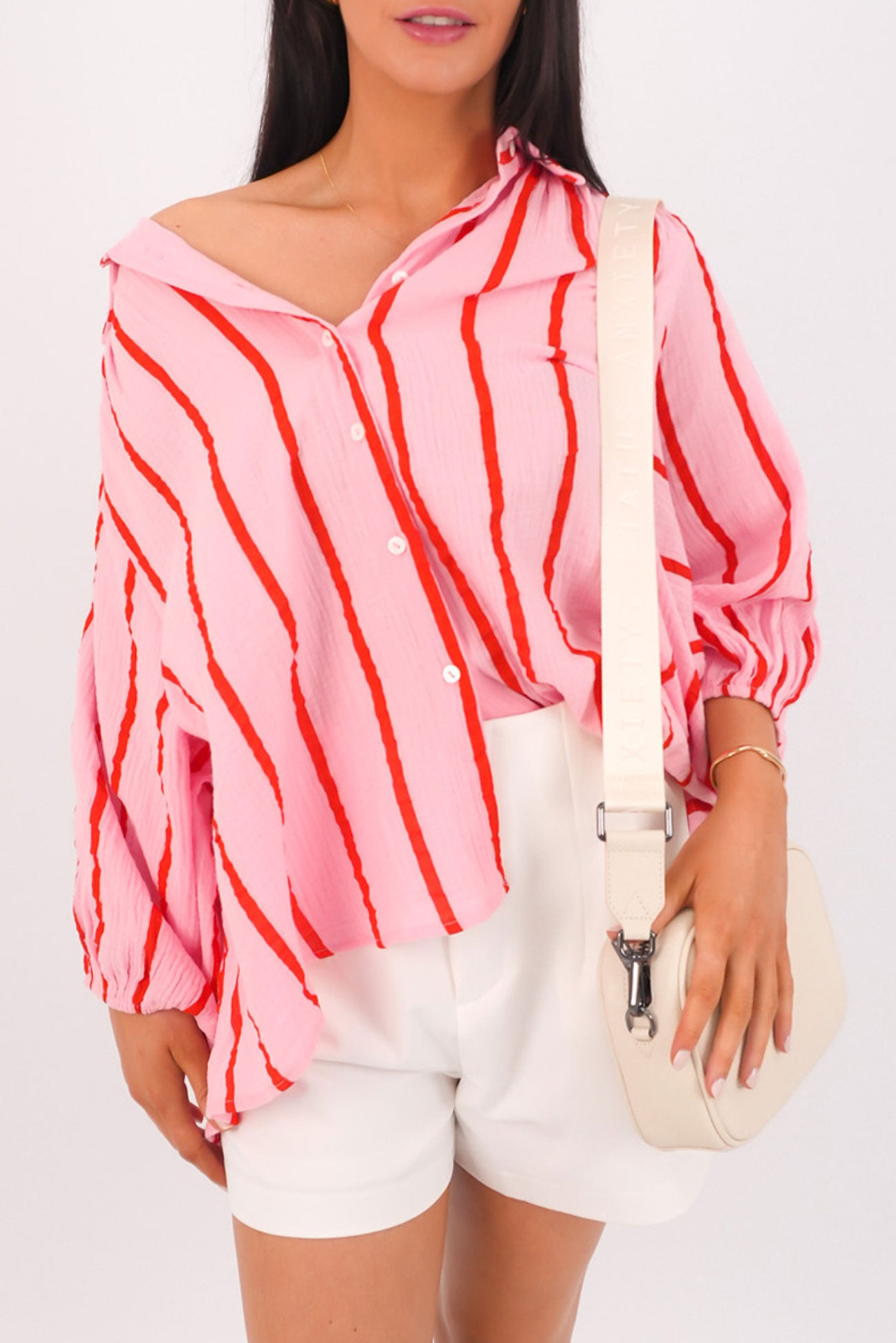 Poppi Shirt Pink Stripe