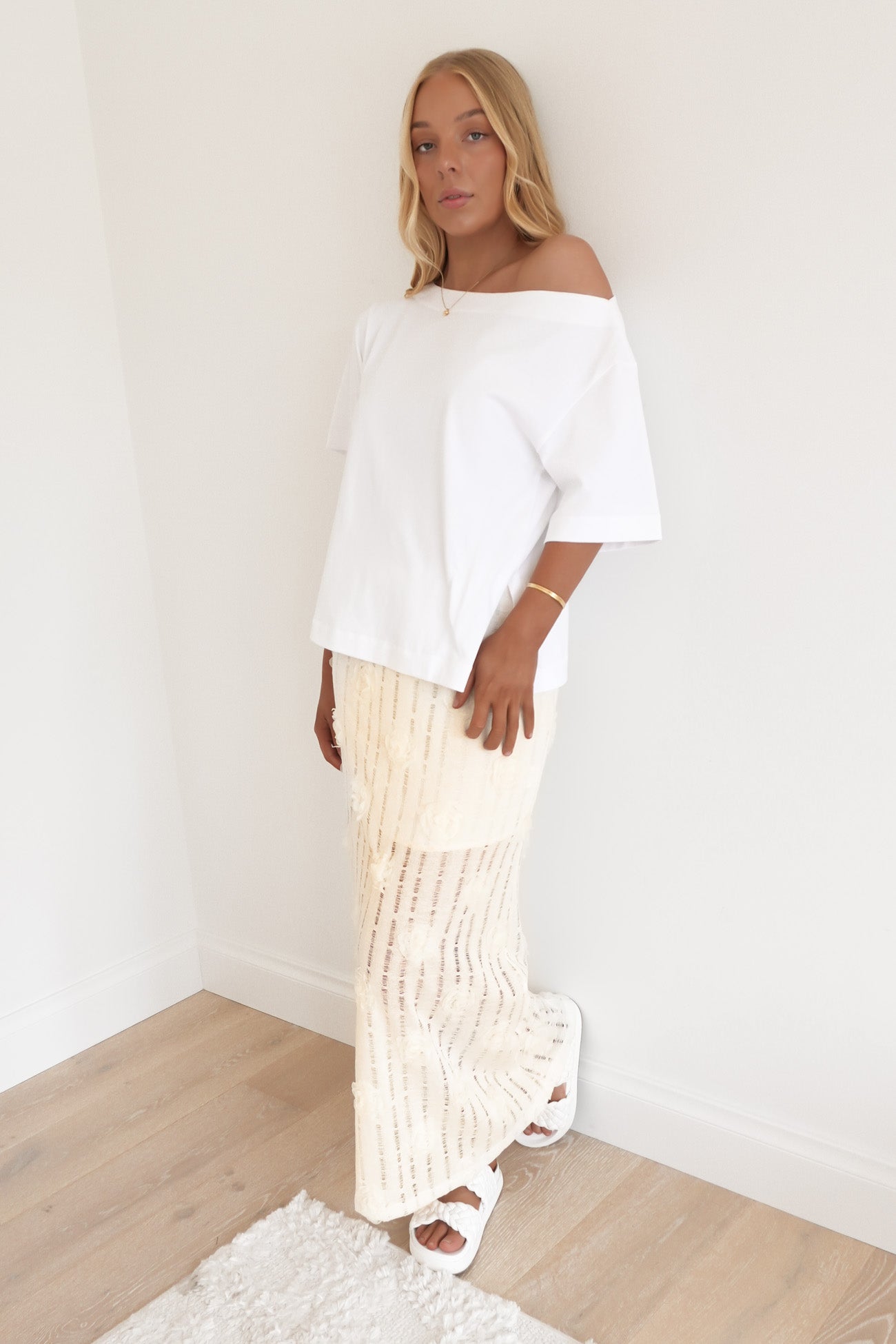 Prinn Maxi Skirt Cream