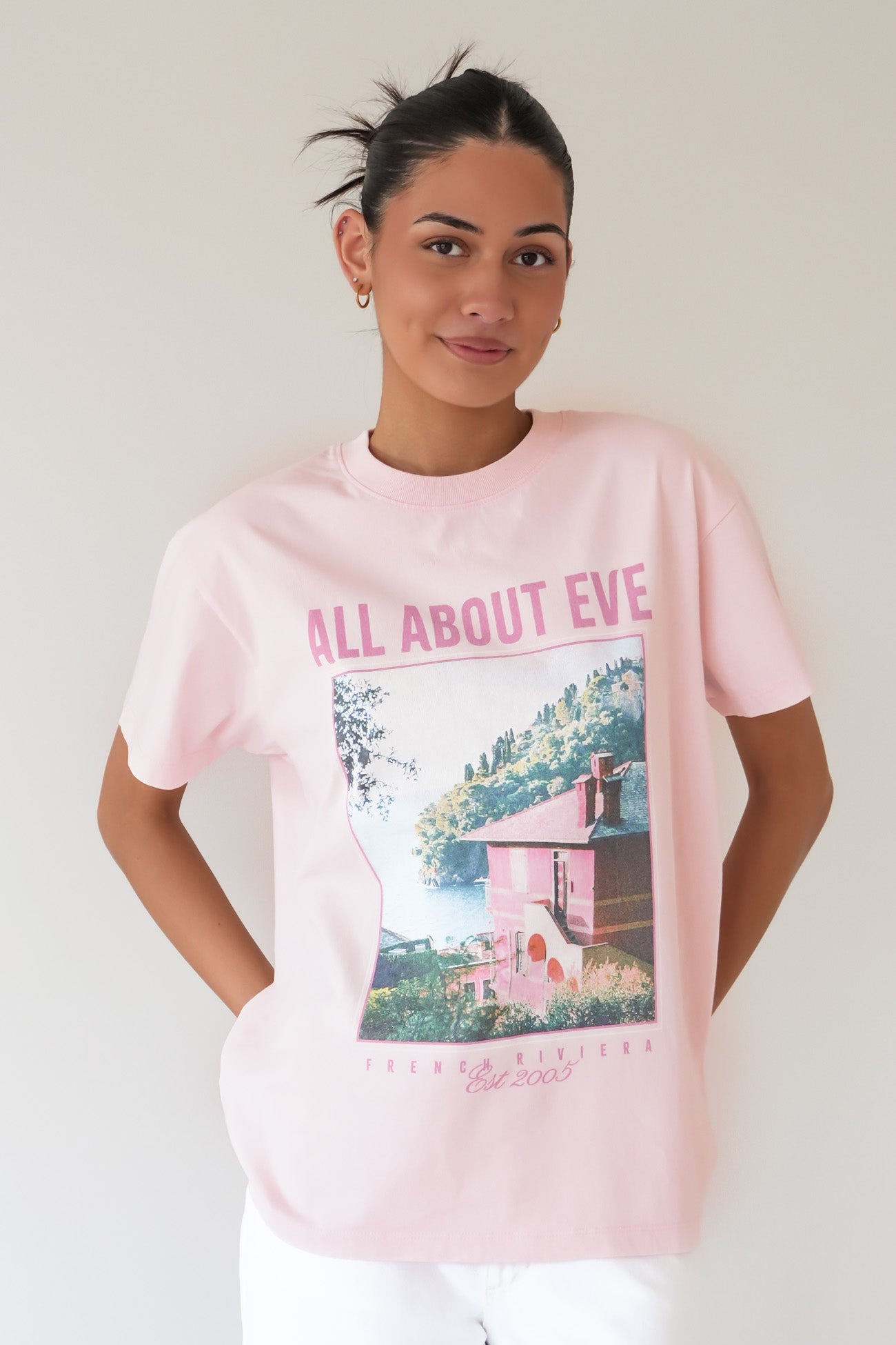 Provence Relaxed Tee Pale Pink