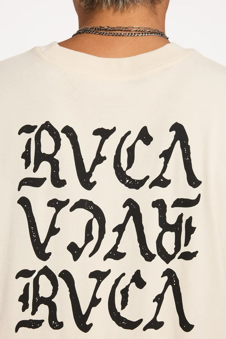RVCA Stacked Muscle Silver Bleach