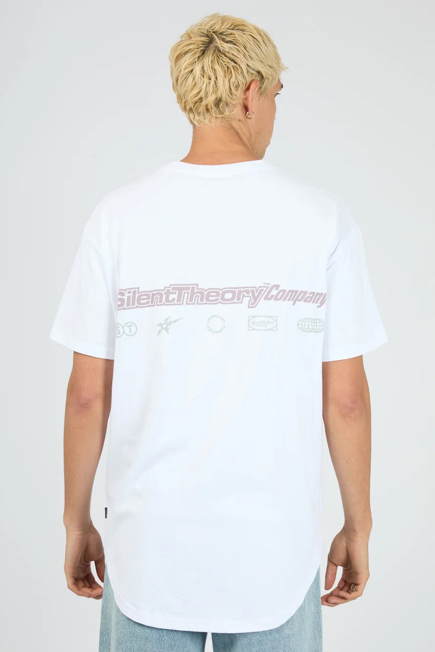 Raider Scoop Tee White