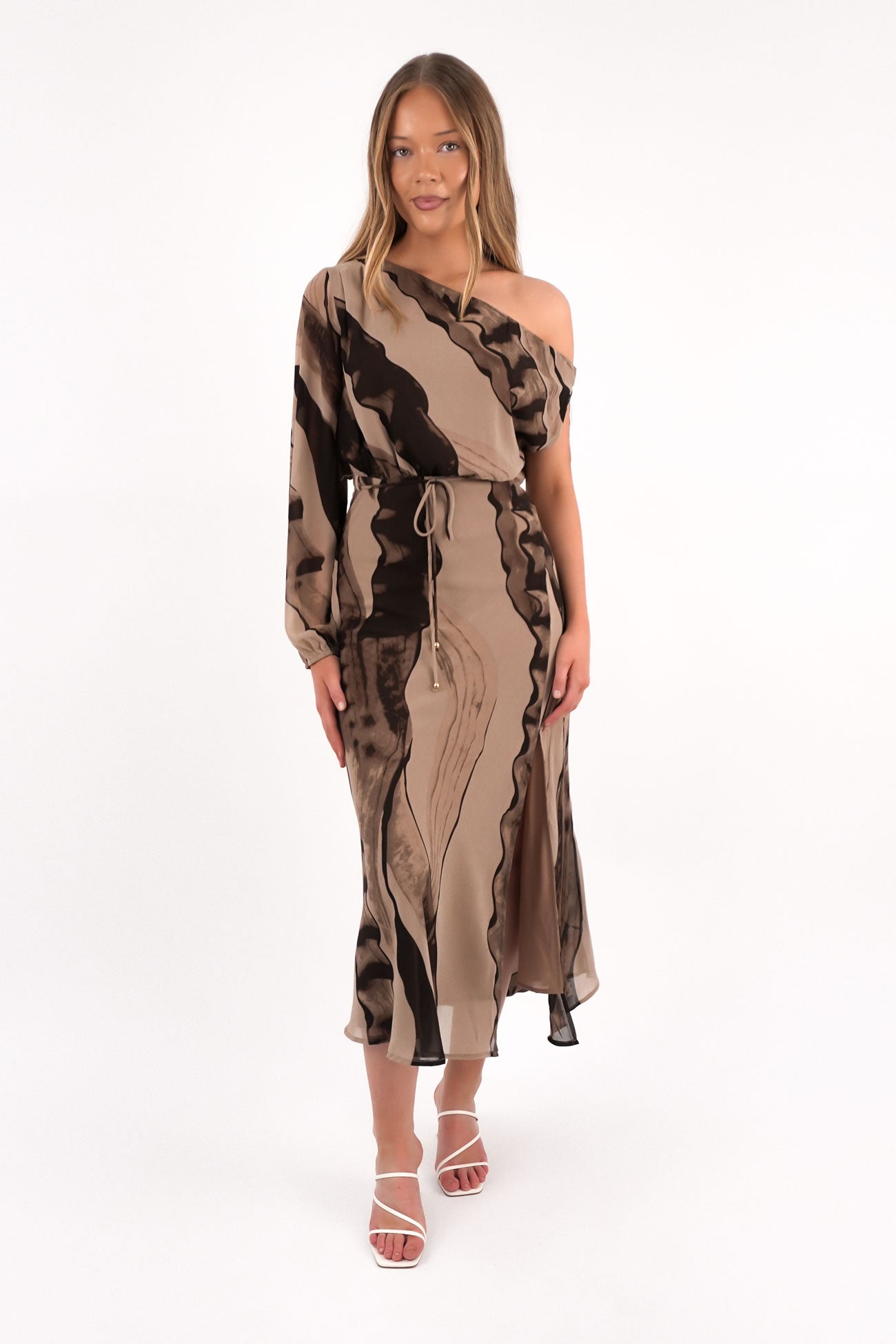 Rayla Maxi Dress Espresso Swirl