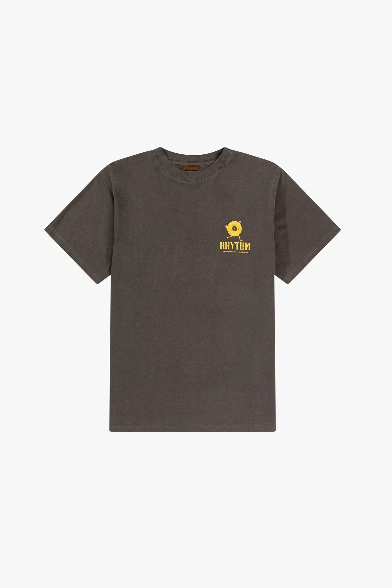 Record Vintage Short Sleeve T-Shirt Vintage Black