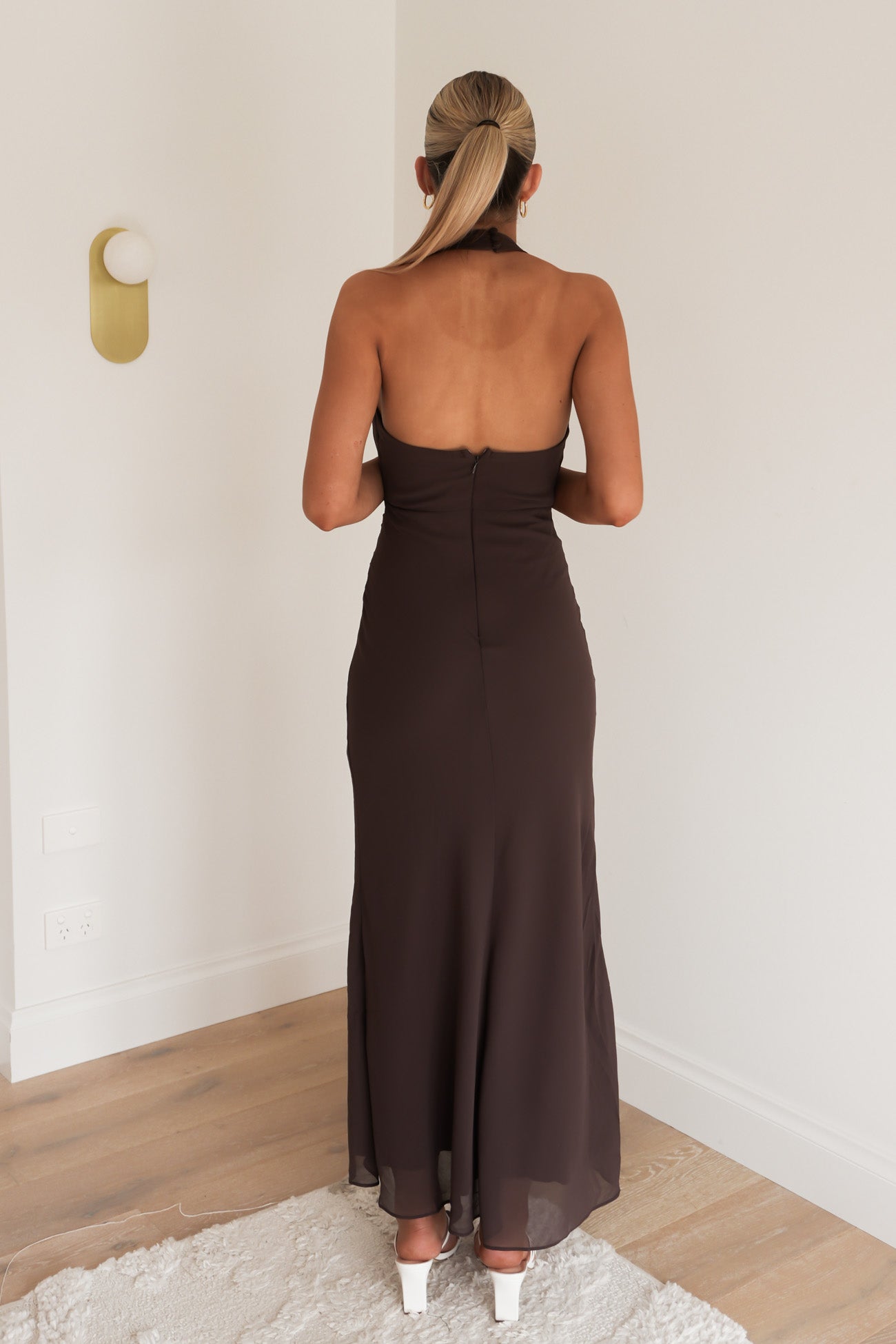 Reed Maxi Dress Chocolate