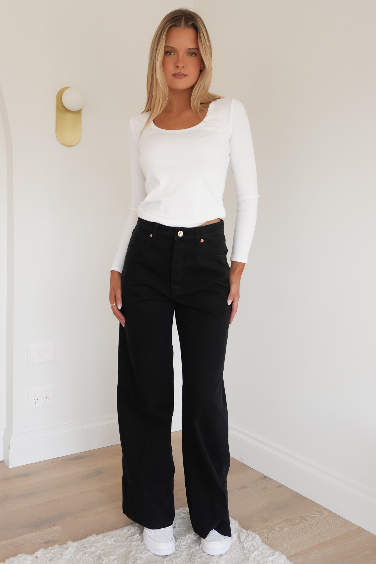 Relaxed Sailor Jean Long Noir