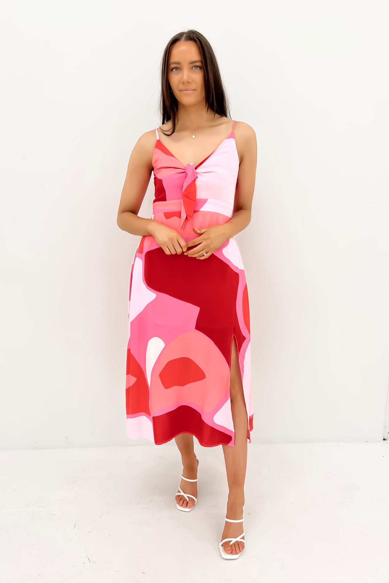 Remi Midi Dress Roja