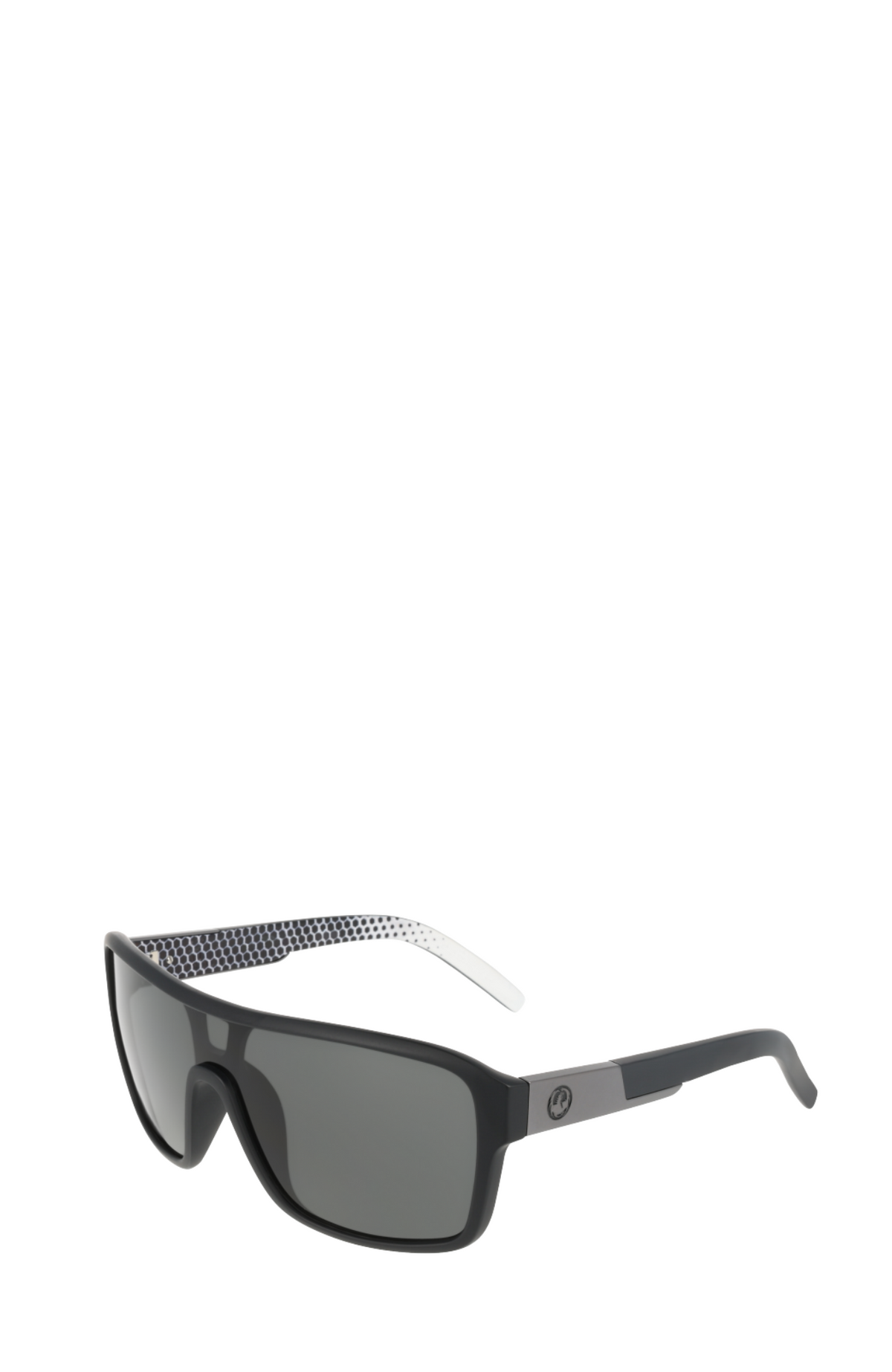 Remix Sunglasses Matte Black Geo Trad LL Smoke