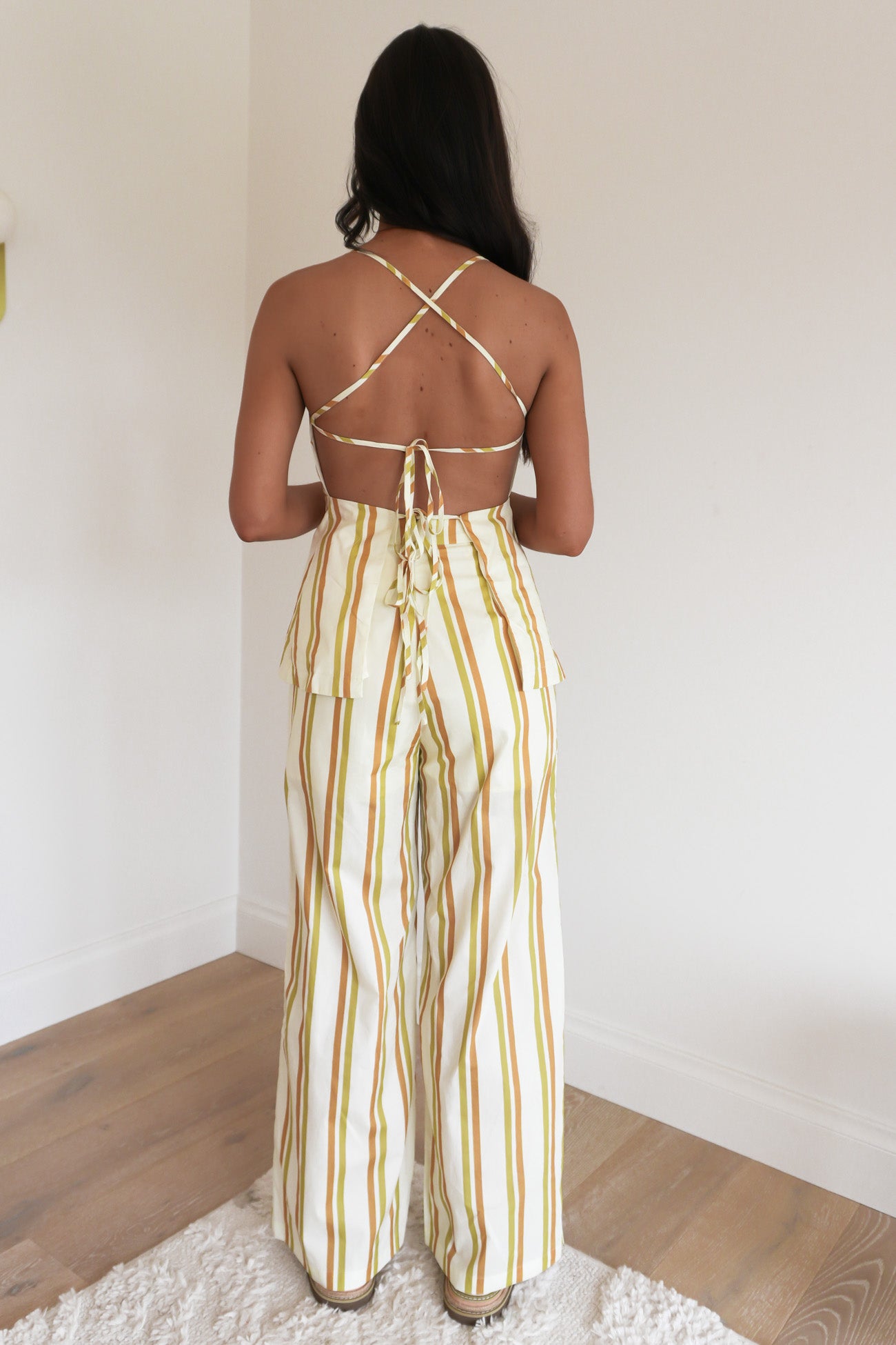 Rihanna Set Yellow Stripe