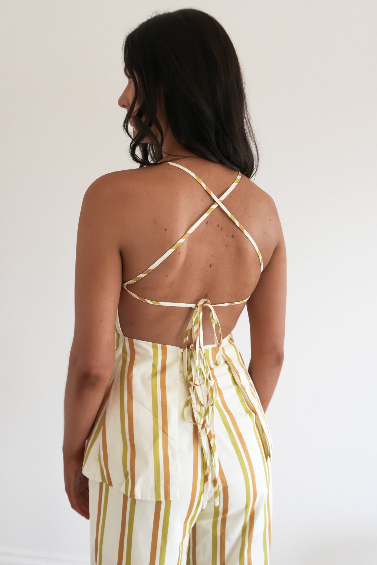 Rihanna Set Yellow Stripe