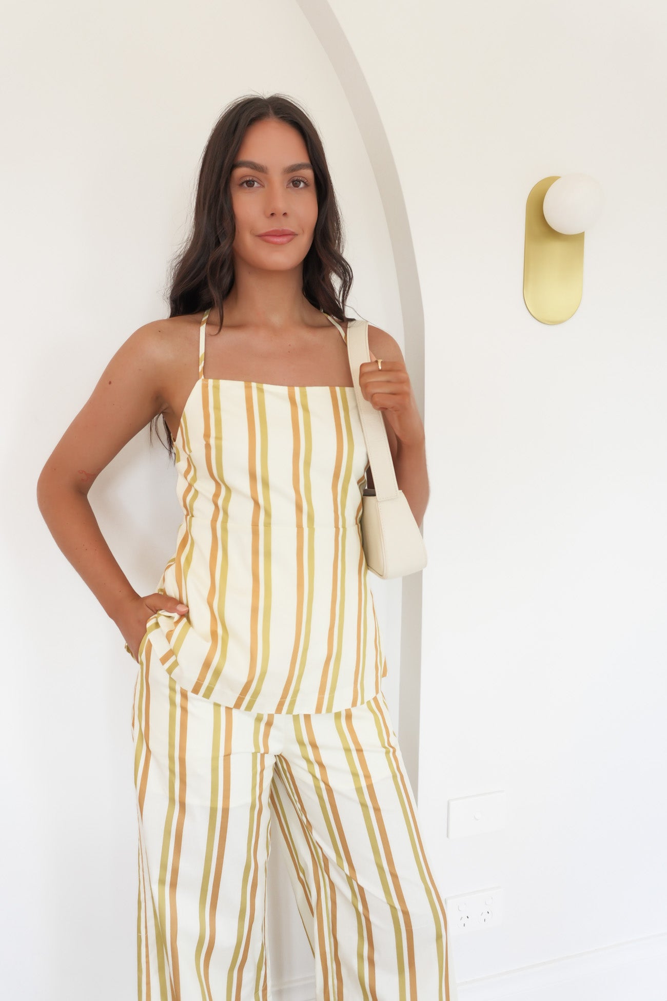 Rihanna Set Yellow Stripe