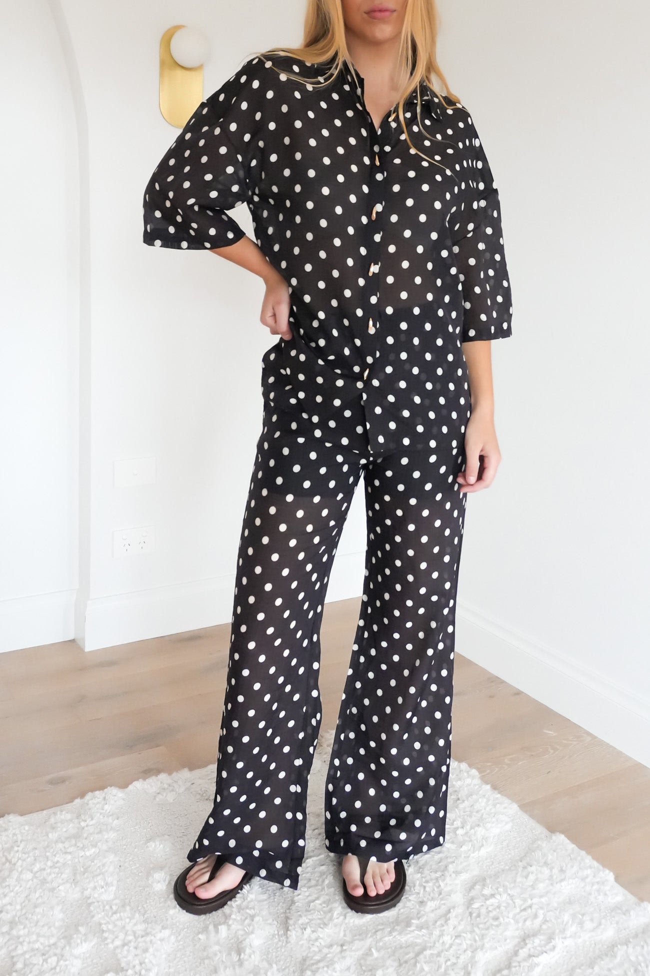 Rikke Pant Black Polka Dot