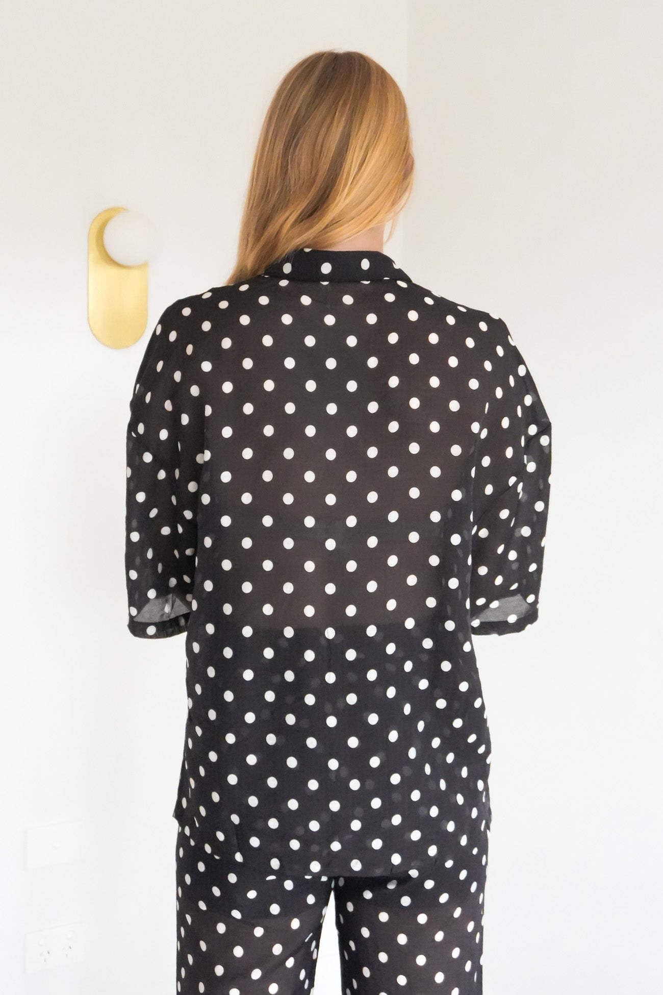 Rikke Shirt Black Polka Dot