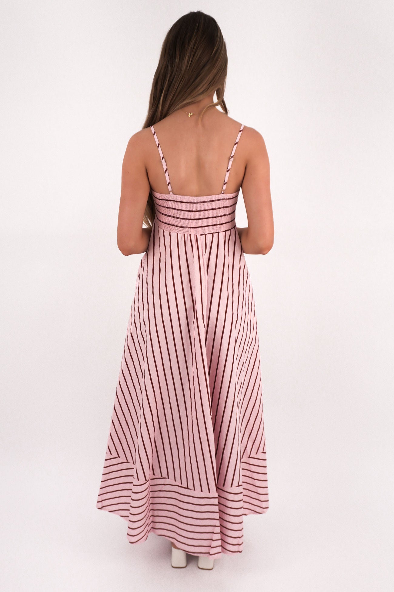 Riley Maxi Dress Pink Red