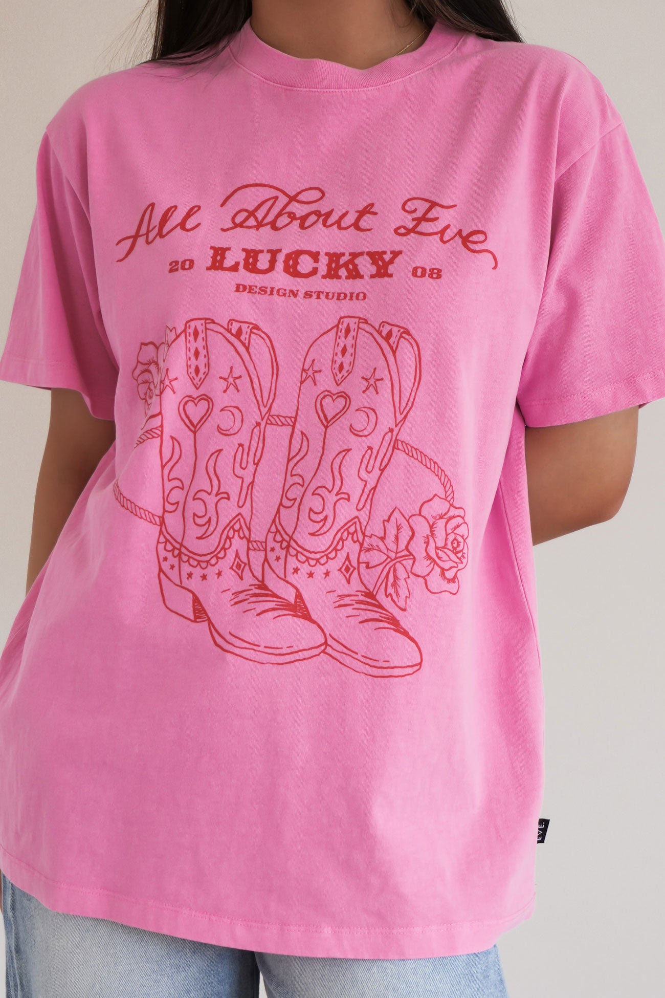 Rodeo Relaxed Tee Pink