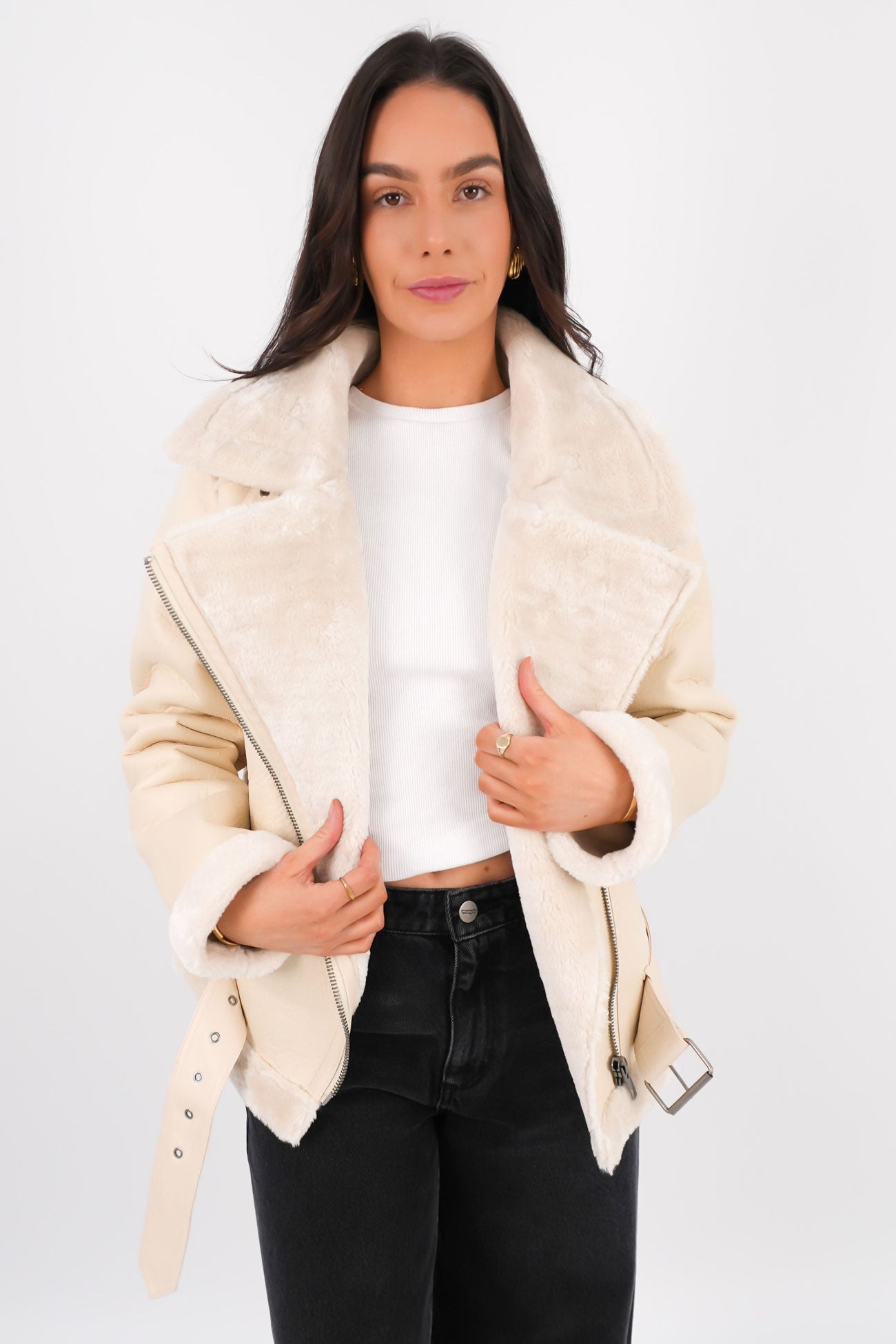 Rory Aviator Jacket Vanilla