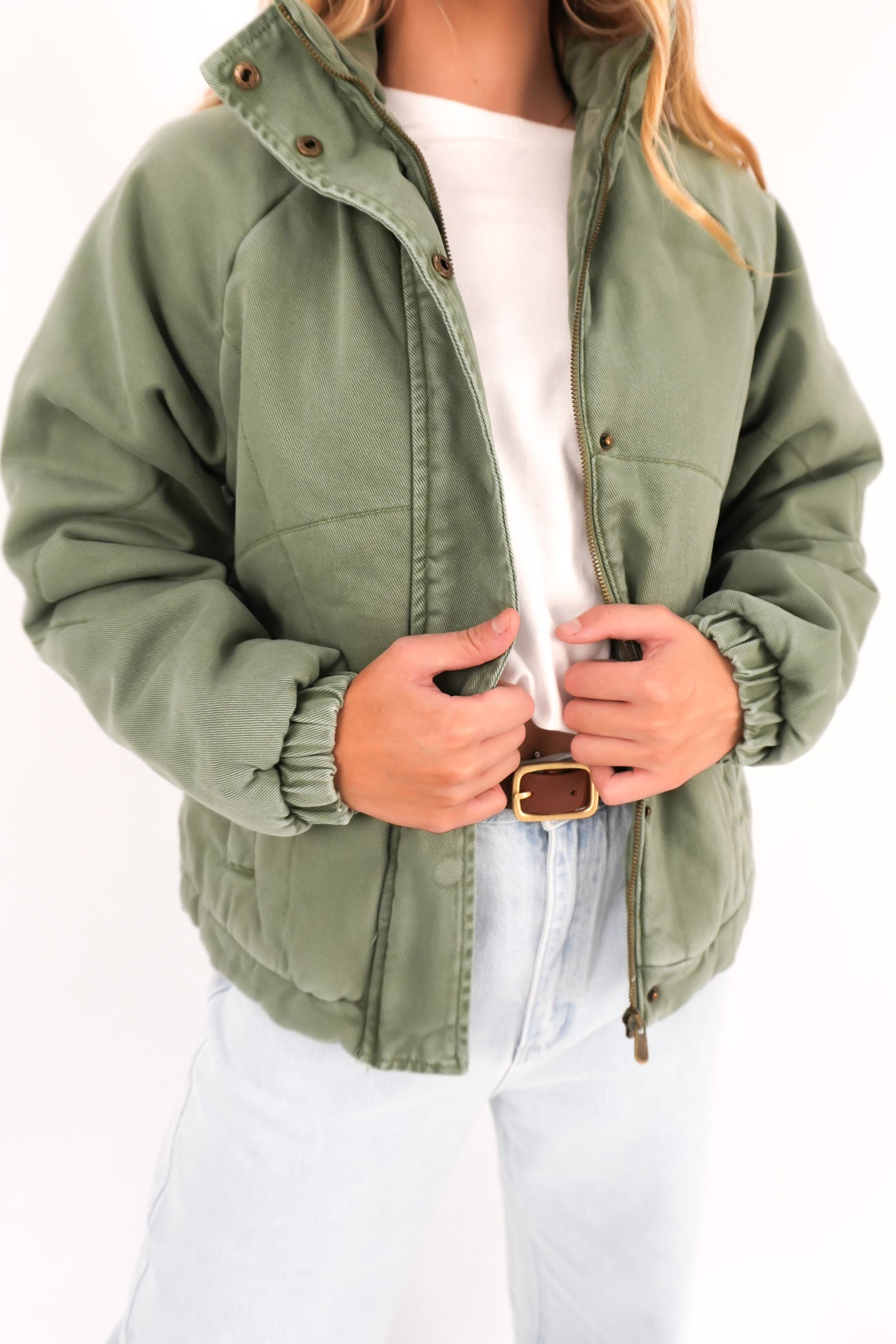 Rosalee Jacket Washed Green