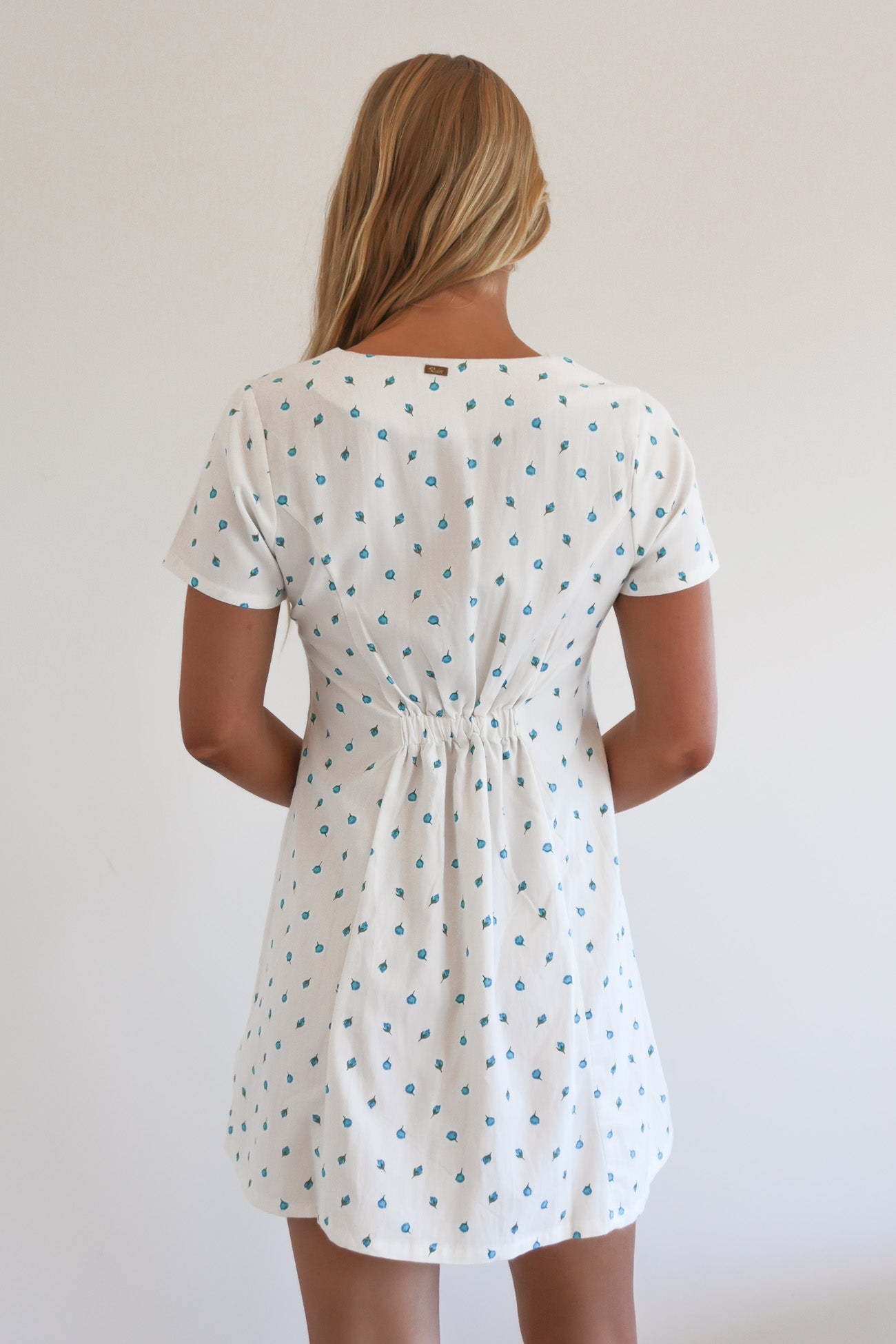 Rose Bud Understated Dress White