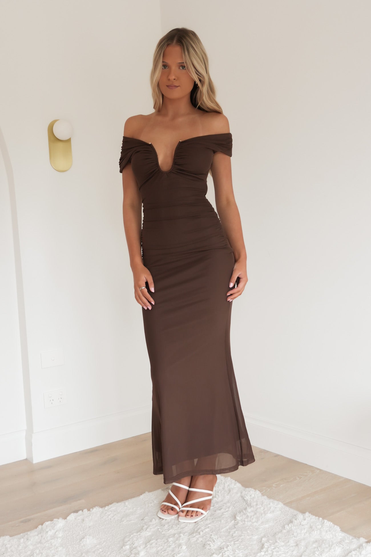 Roxy Maxi Dress Chocolate