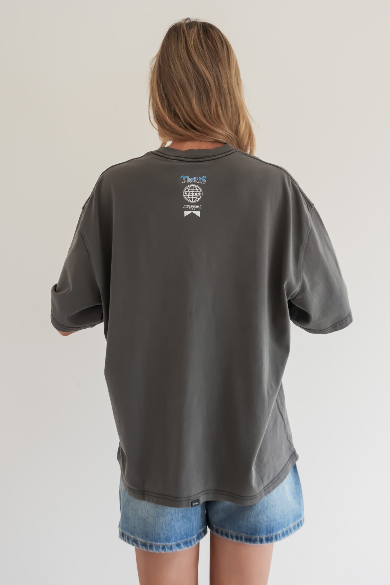 Run For The Hills Oversized Tee Merch Black