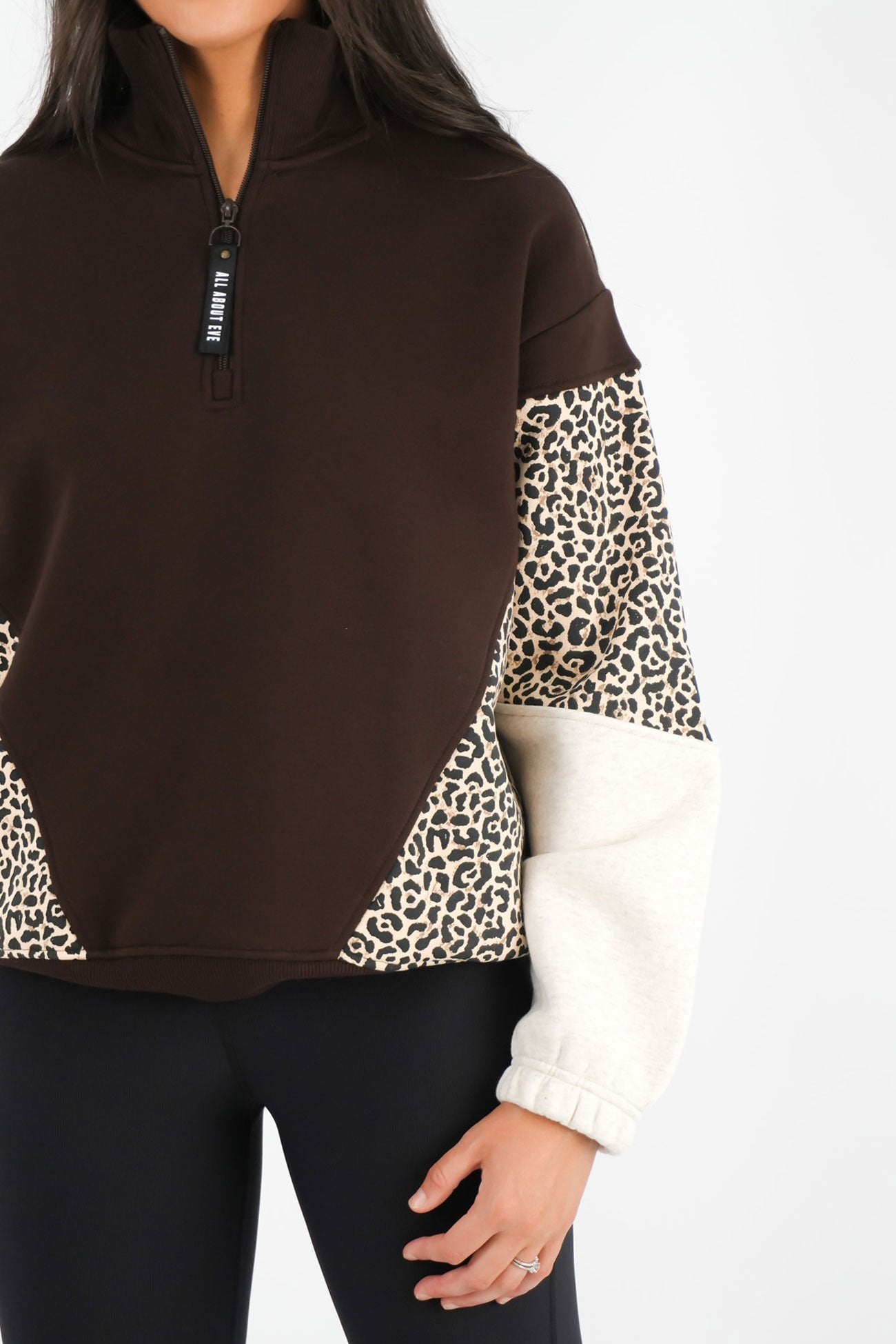Savannah 1/4 Zip Brown