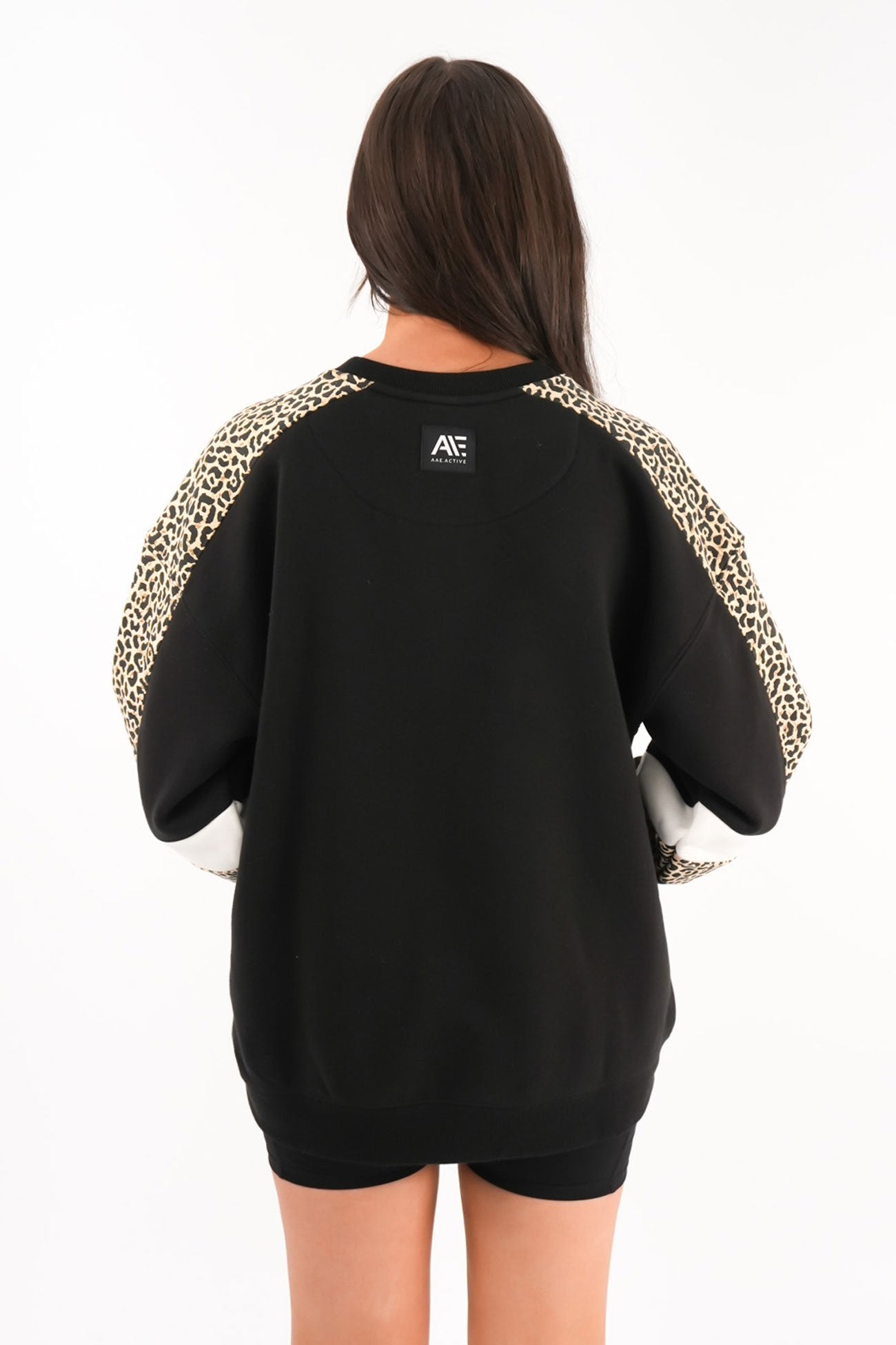 Savannah Oversized Crew Black