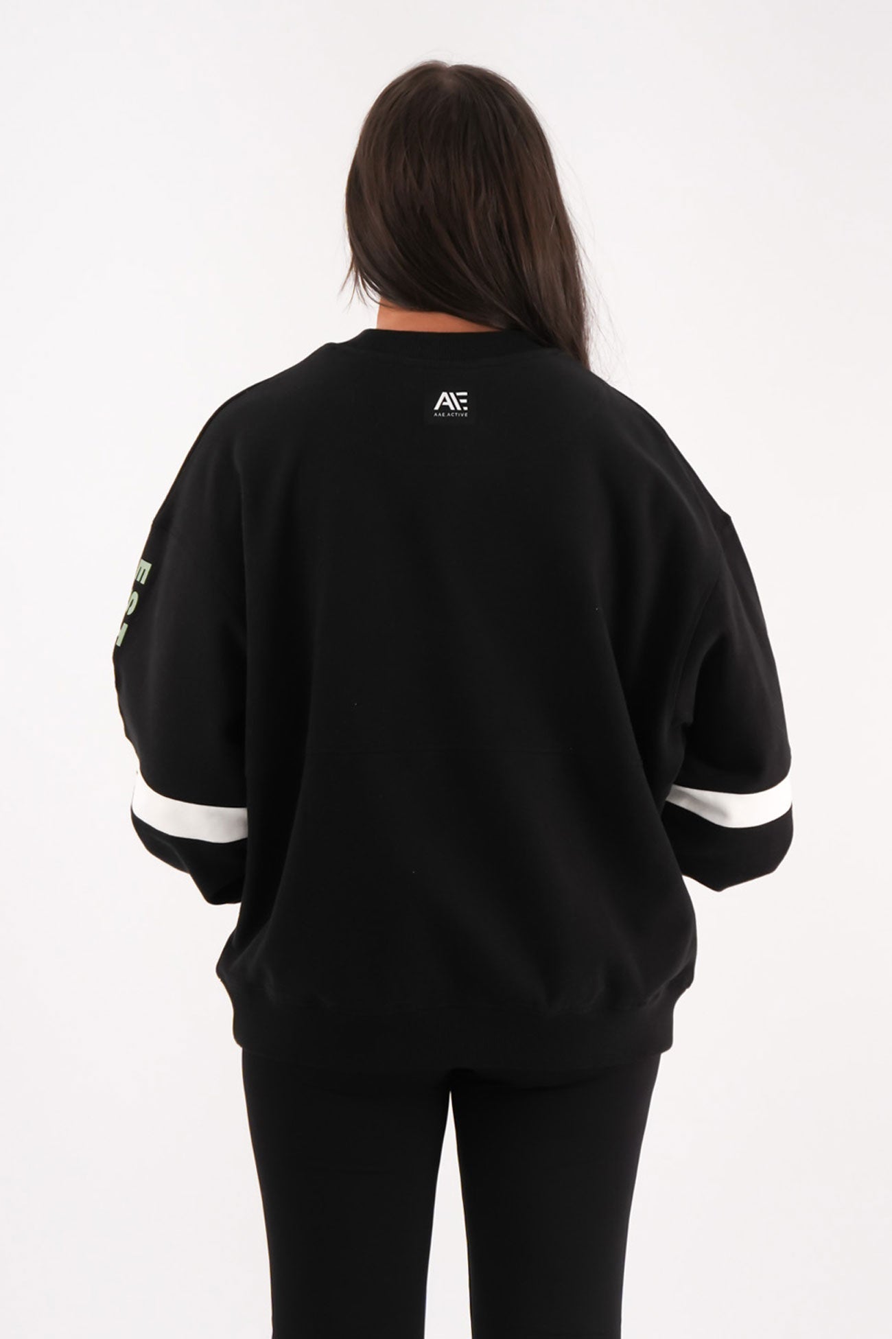 Savannah Slouch Crew Black