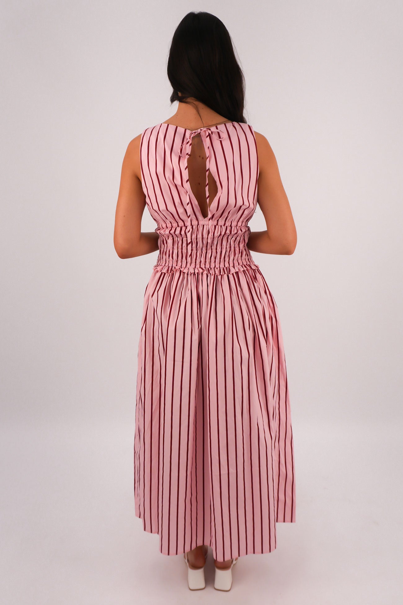 Seth Maxi Dress Pink Stripe