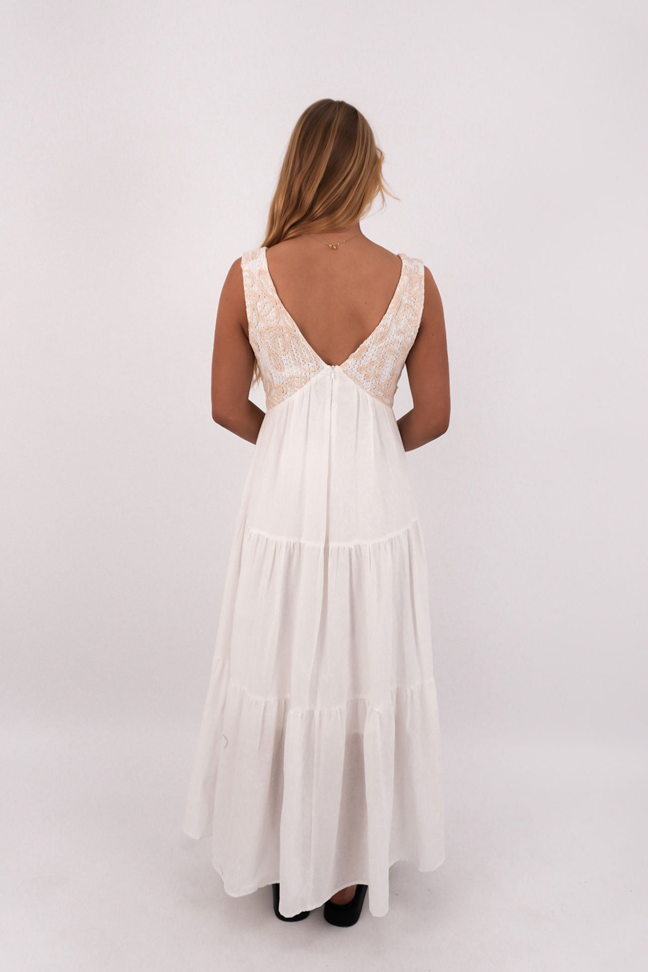 Shaw Maxi Dress White