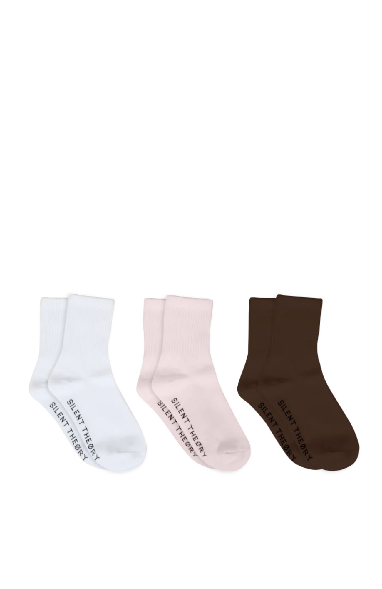 Silent Luxe Sock 3PK Pale Pink